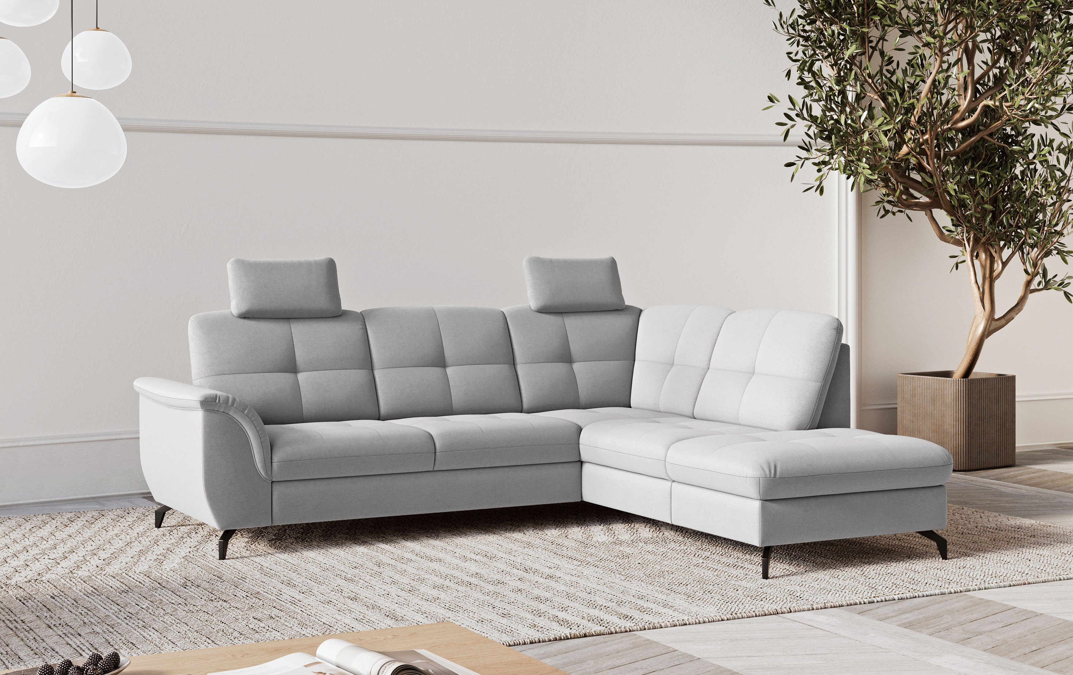 sit&more Ecksofa "Zora" wahlweise mit Schlaffunktion und Bettkasten