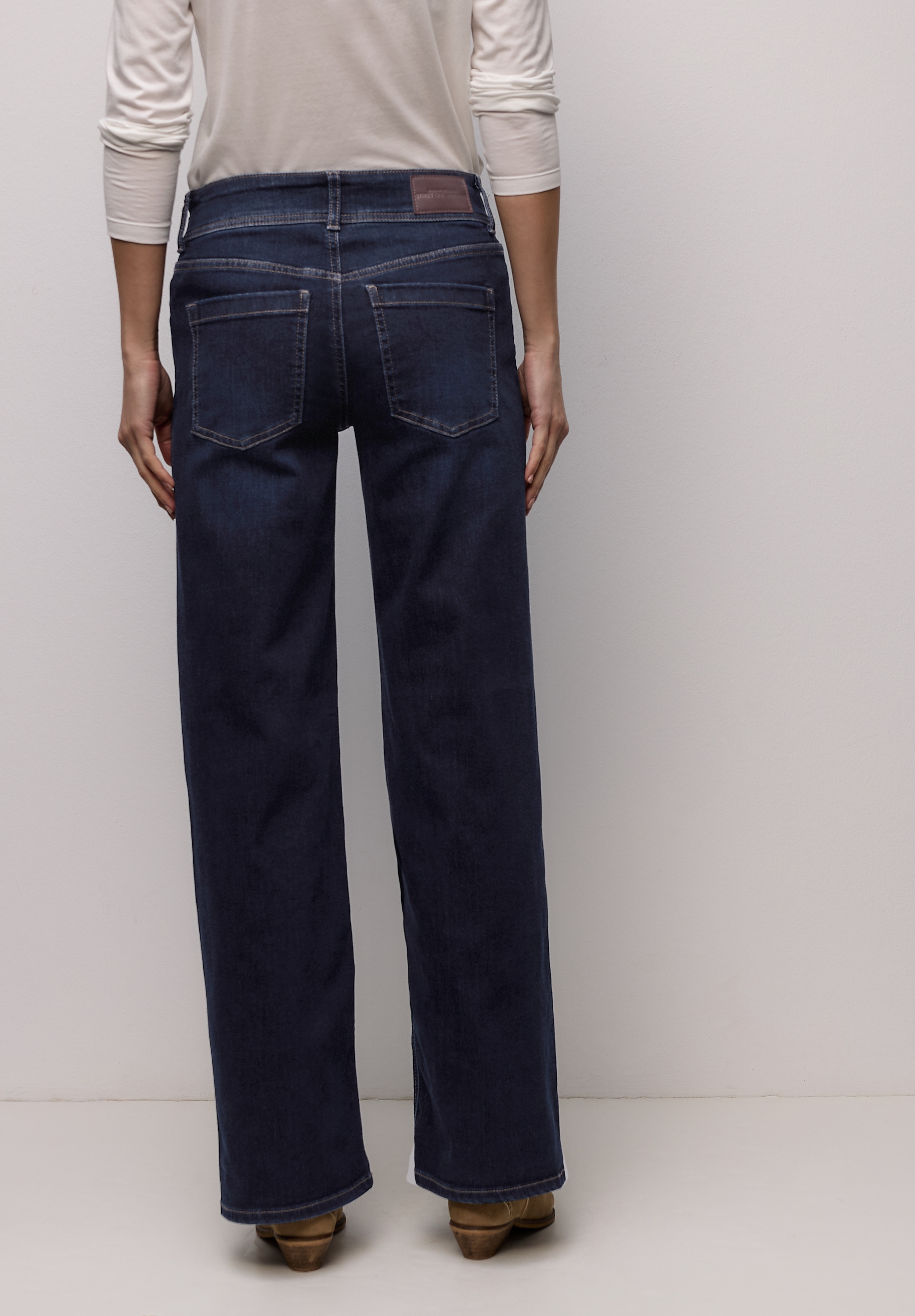 STREET ONE Loose-fit-Jeans High Waist günstig online kaufen