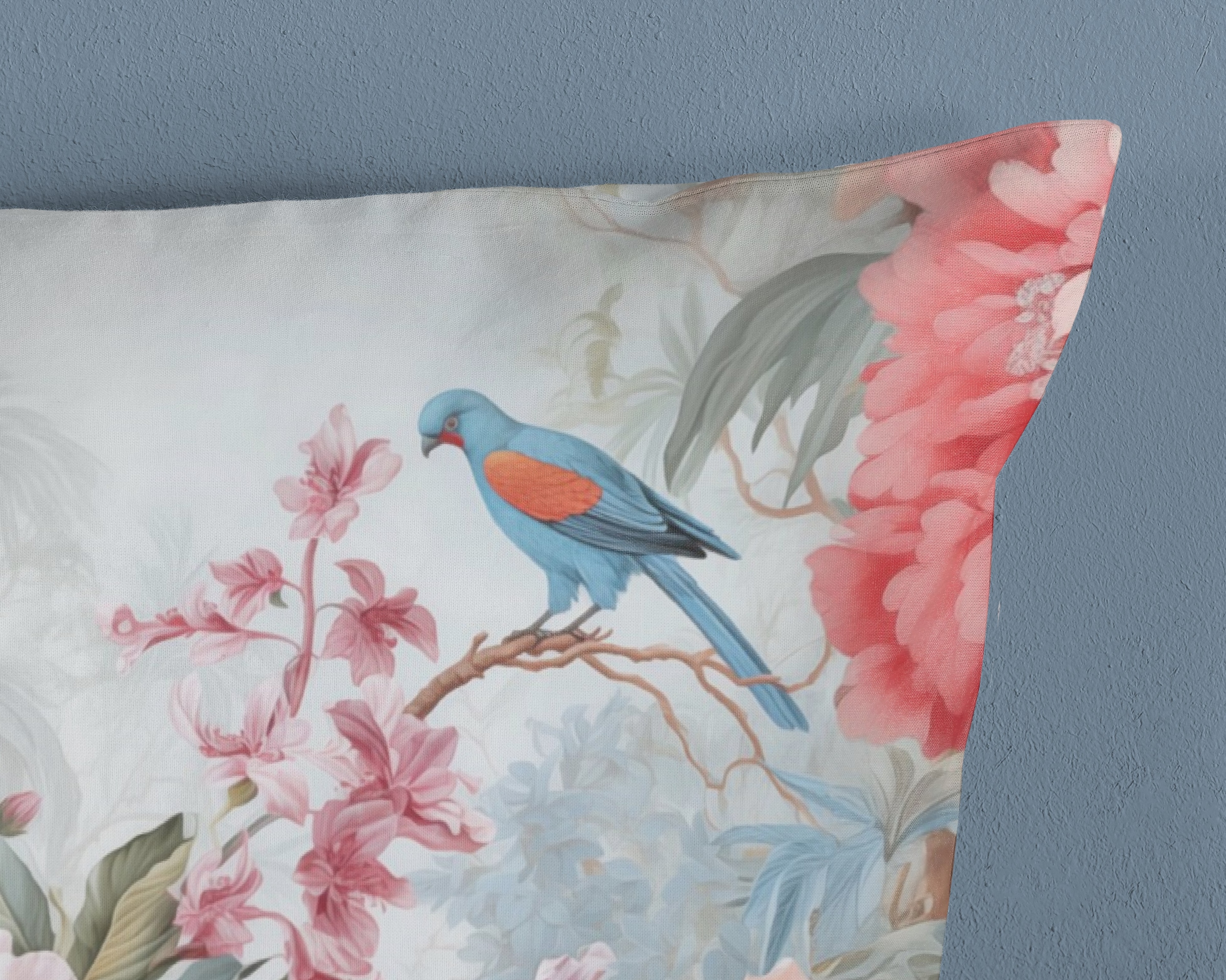 good morning Wendebettwäsche »Birdie«, 100% Baumwolle, Renforcé, Reißverschluss, Wendeoptik, Blumen, Vogel