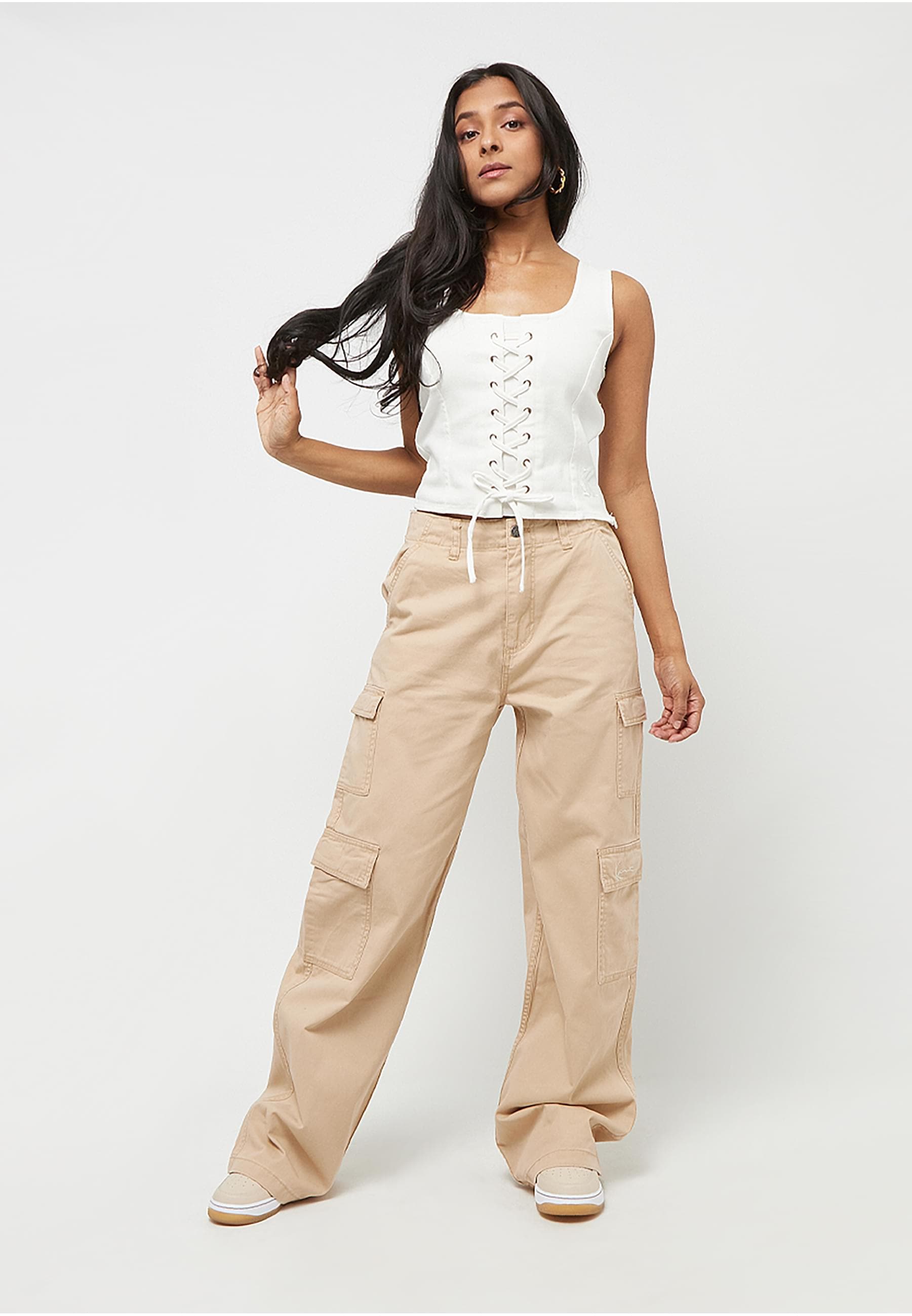 Karl Kani Cargohose »Karl Kani Small Signature Washed Cargo Pants«, (1 tlg.)