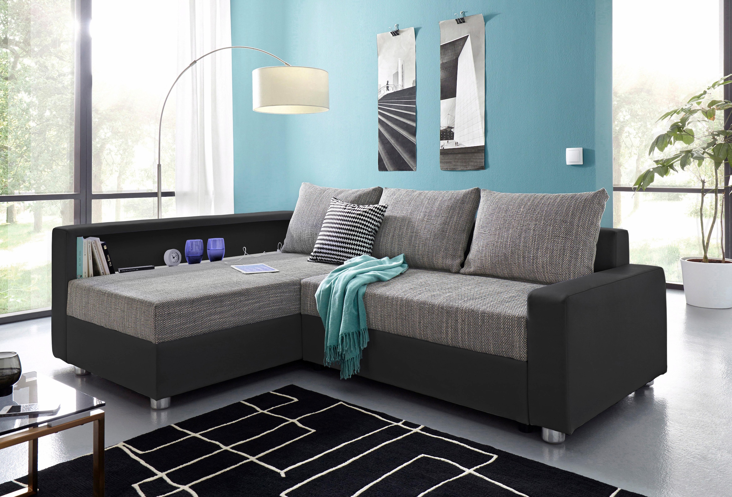 COLLECTION AB Ecksofa "Relax L-Form", inklusive Bettfunktion, Federkern, wa günstig online kaufen