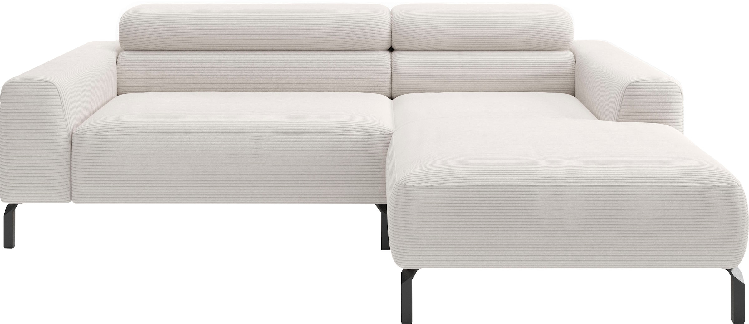Home affaire Ecksofa "Ecksofa, L-Form, incl. Kopfteilverstellung, Breite 223 cm" wahlweise elektrische Sitztiefenverstellung