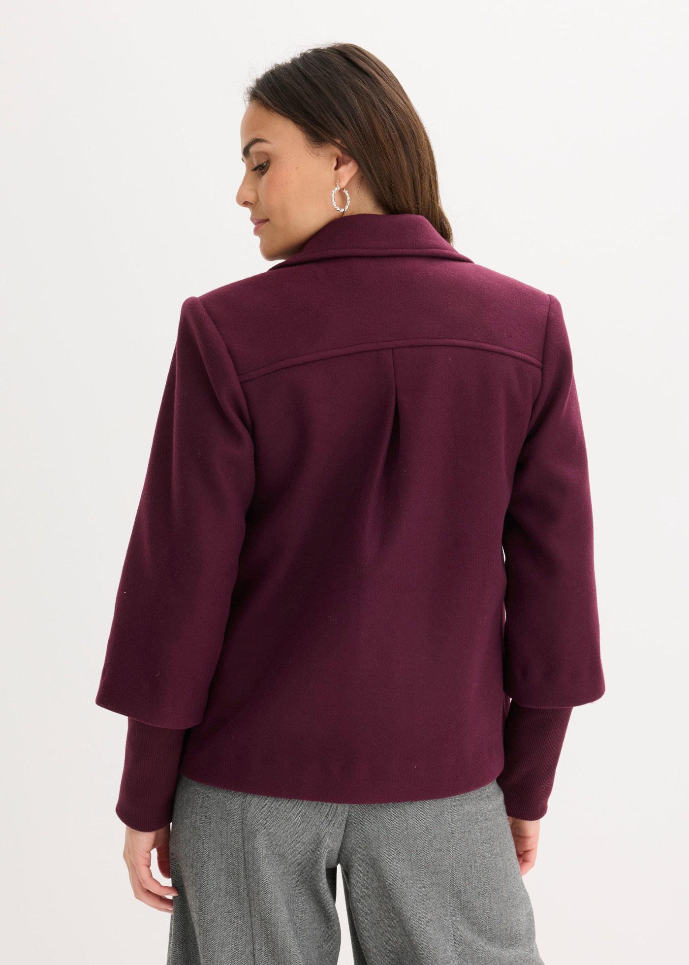 bonprix Cabanjacke mit Reverskragen, Regular Fit, aus Polyester