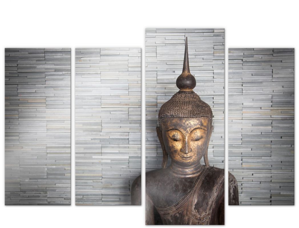 Set, (4-teilig)«, Buddha Friday Set BAUR 4 Black | ( St.) Mehrteilige Wall-Art »Thailand Bilder