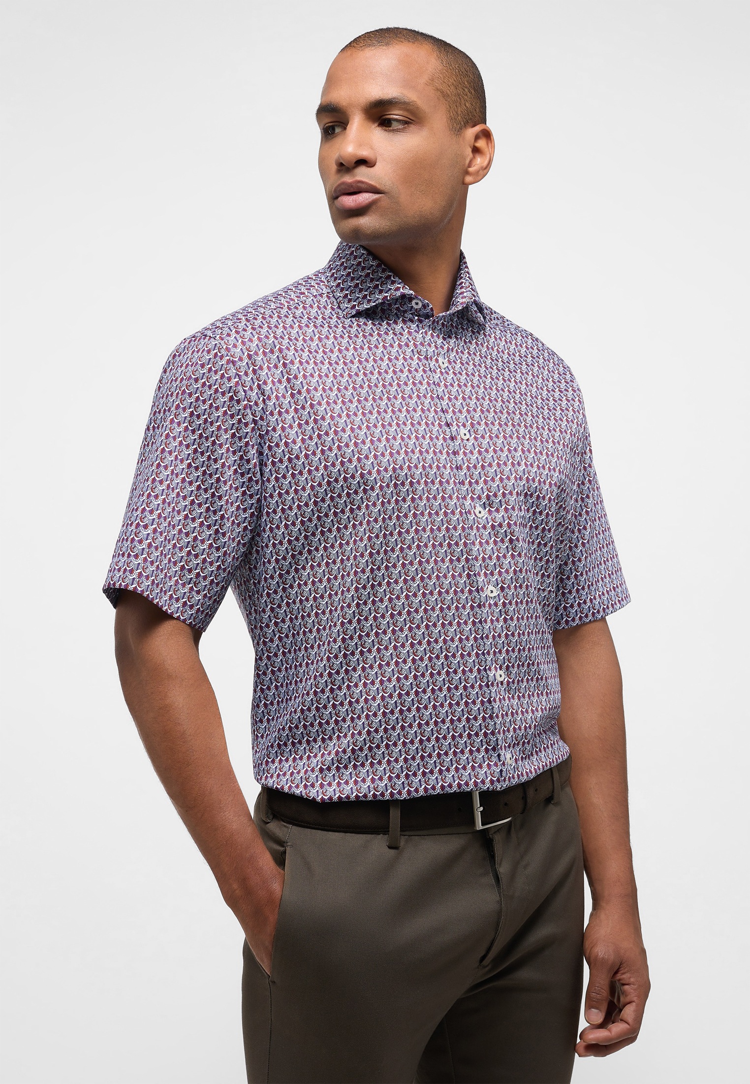 Eterna Kurzarmhemd "COMFORT FIT" NON IRON (bügelfrei) günstig online kaufen