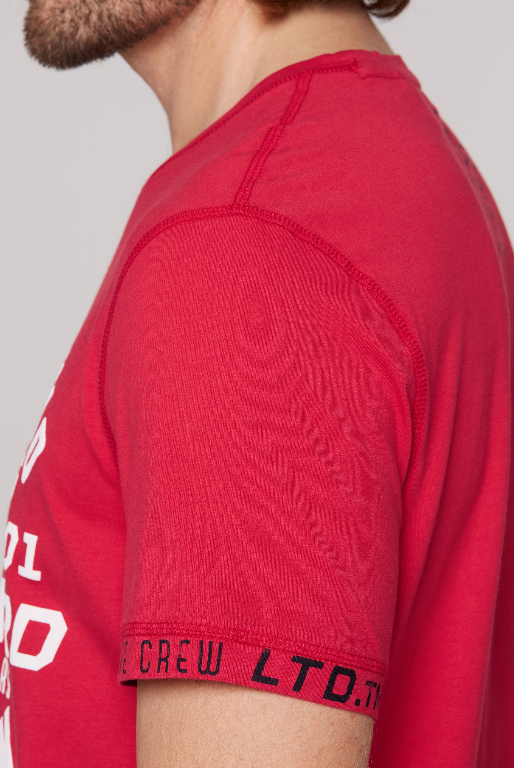 CAMP DAVID Rundhalsshirt, aus Baumwolle