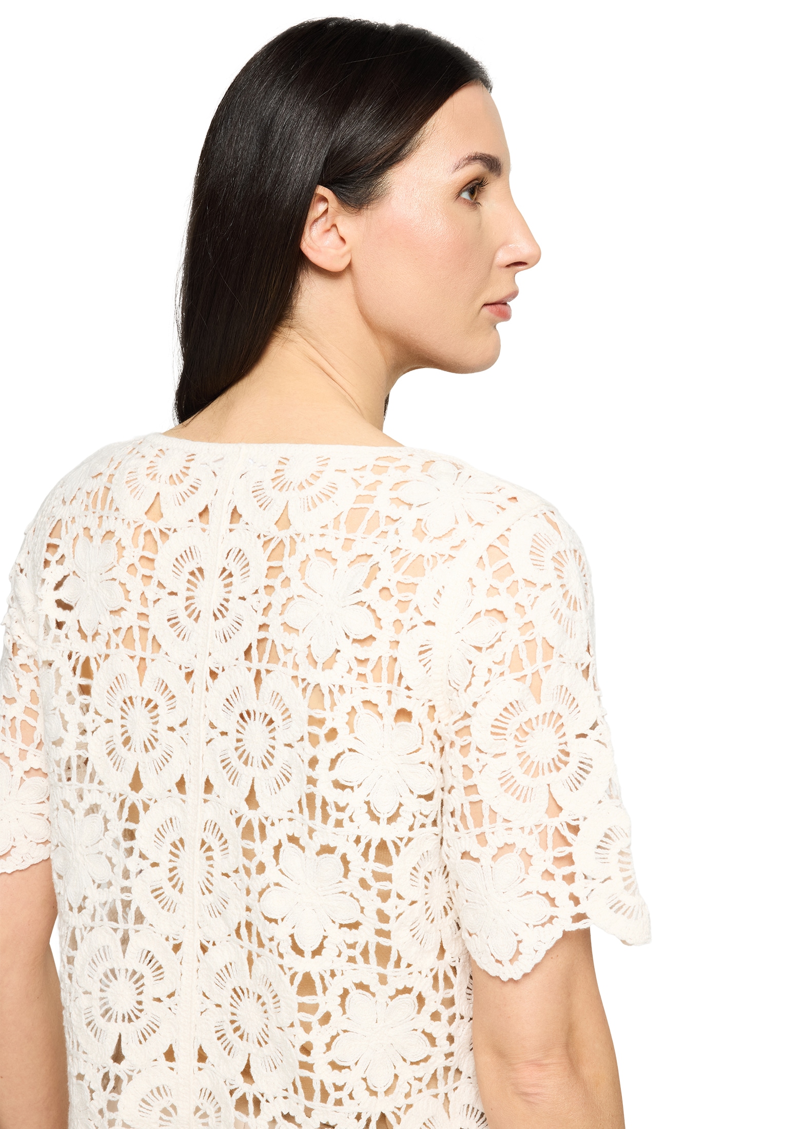 Betty&Co Kurzarmshirt »Damen mit U-Boot-Ausschnitt« 1 tlg.