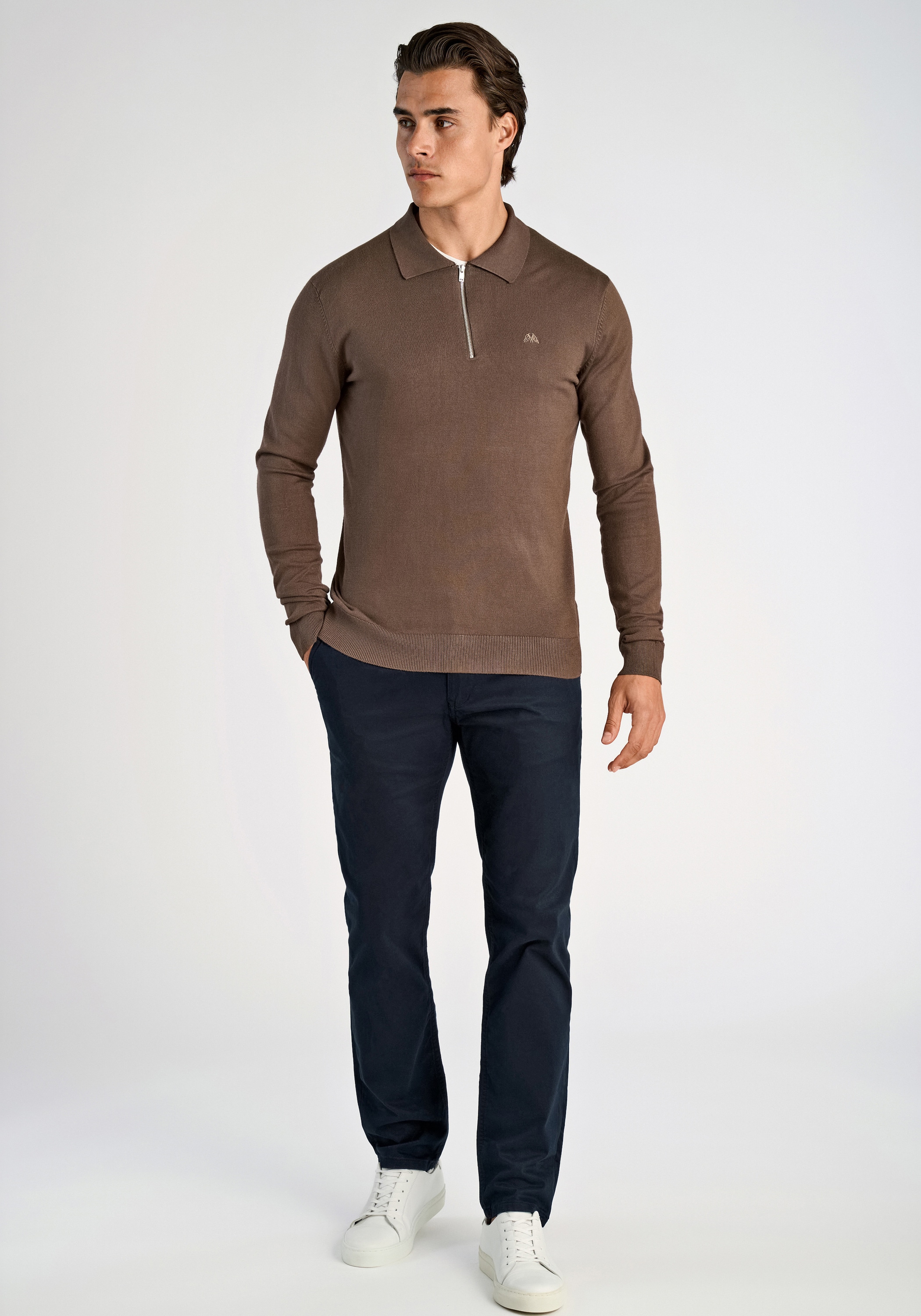 LINDBERGH Langarm-Poloshirt »Lindbergh Troyer«