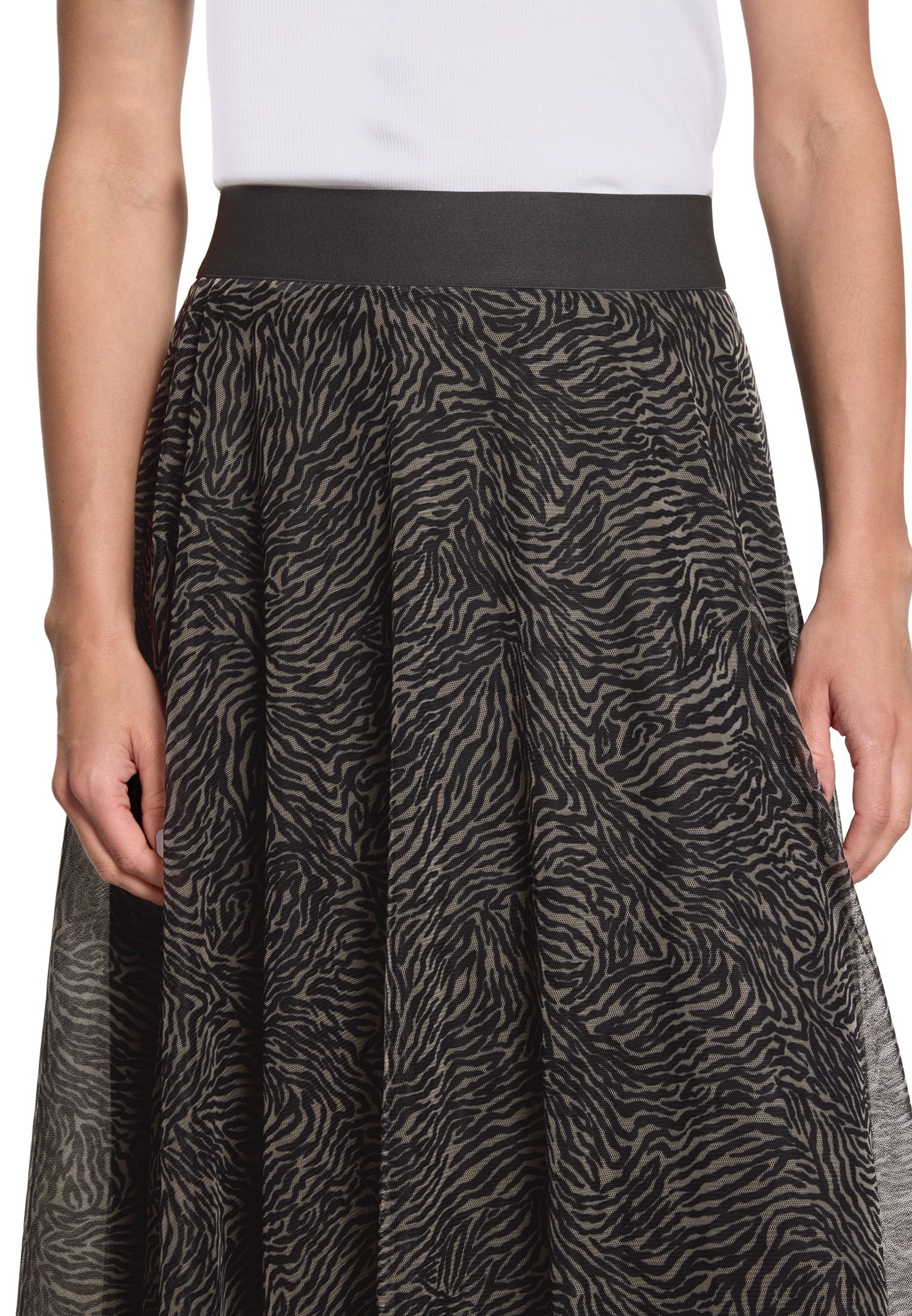 Zero Midirock »Damen mit Muster« Material