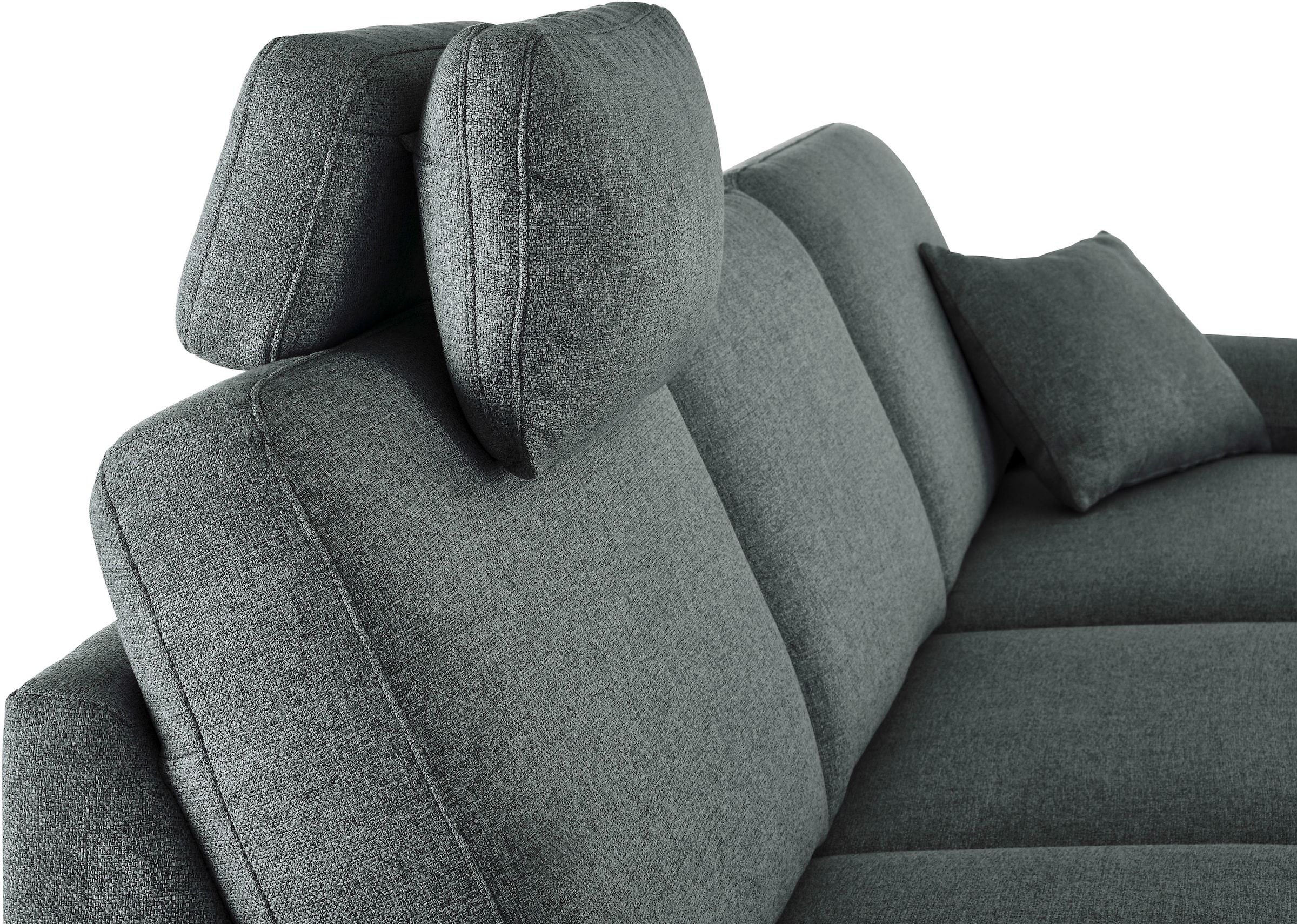 3C Candy Ecksofa »Mainau L-Form«, Relaxfunktion im 1,5-Sitzer, motorische Schlaffunktion in Longchair