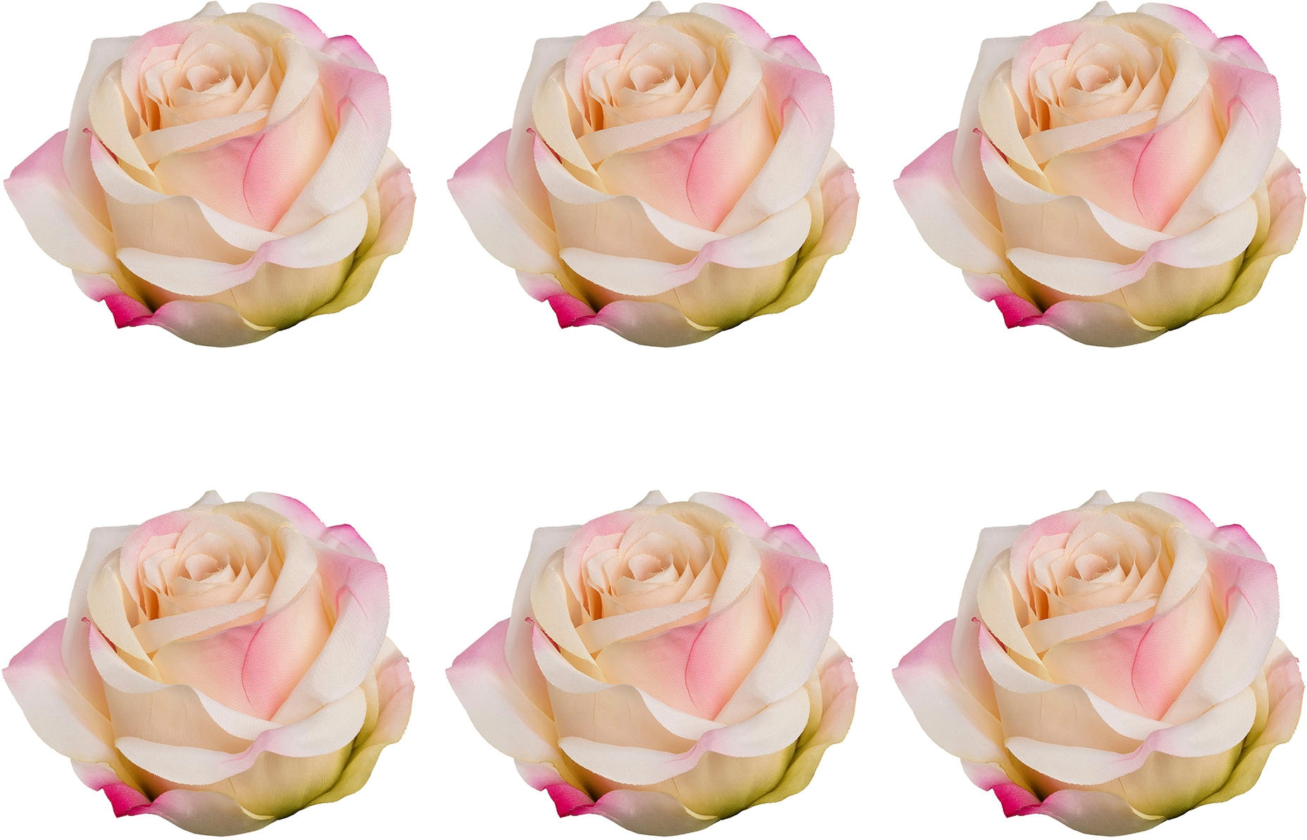 Creativ green Kunstblume »Rose mit Clip«, im 6er Set kaufen | BAUR