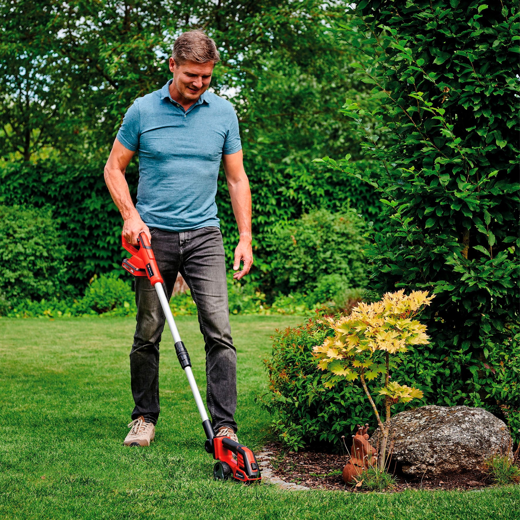 Einhell Akku-Gras- und Strauchscherenset »»GE-CG 18/100 Li T Kit«« ()  Inkl. 2,5 Ah Akku und Ladegerät