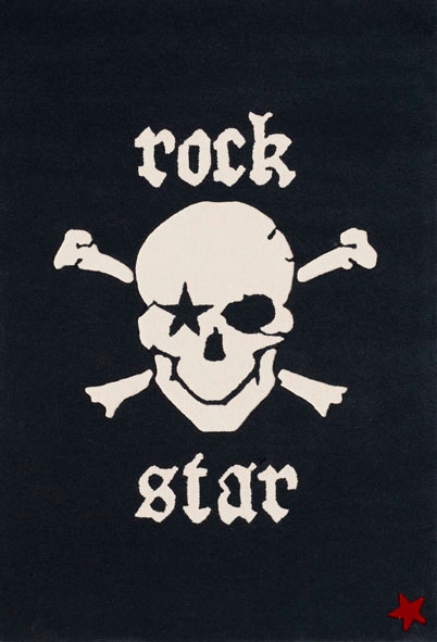 Rock STAR Baby Kinderteppich »RS2385-1«, rechteckig, handgearbeiteter Konturenschnitt, Obermaterial: 100% Polyacryl