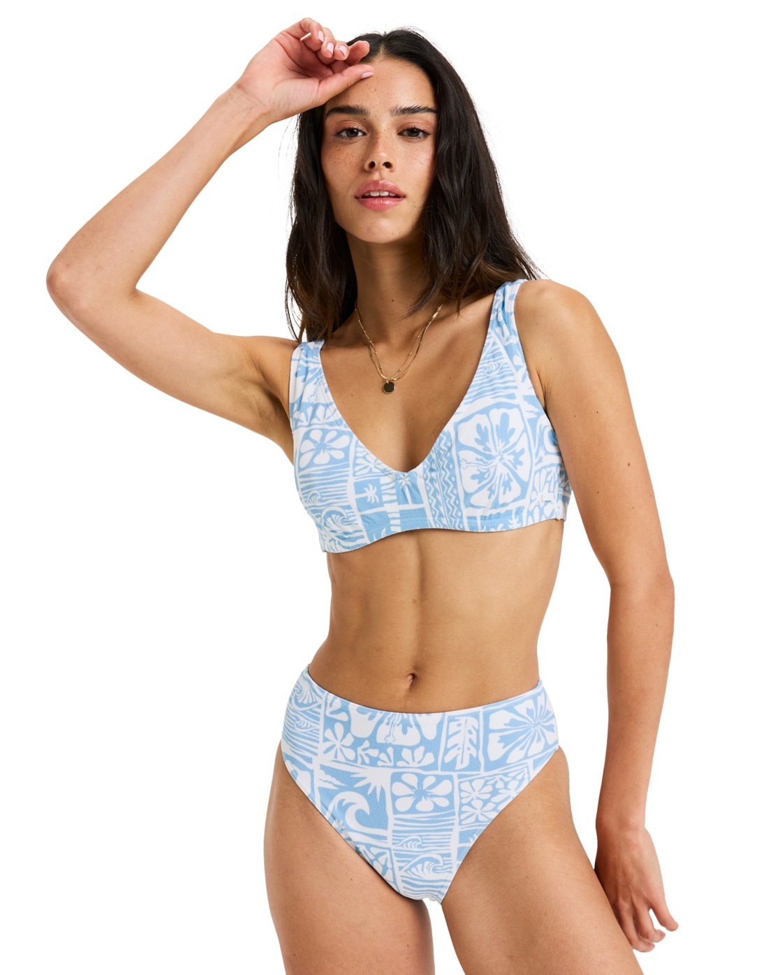 Roxy Bikini-Hose »Flowers Wave Mid Waist Mod«