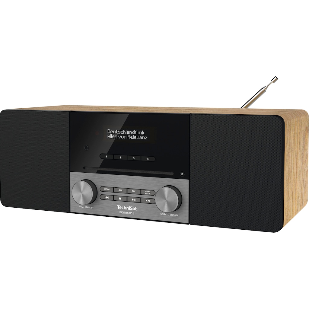 TechniSat Digitalradio (DAB+) »DIGITRADIO 3«, (A2DP Bluetooth-AVRCP Bluetooth Digitalradio (DAB+)-UKW mit RDS 20 W)