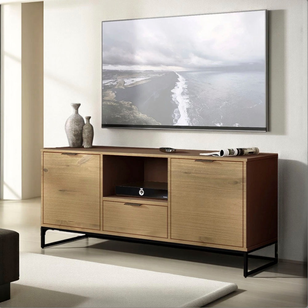 Inter Link TV-Schrank "TV Möbel Vivo" 1 Stk. tlg. Kiefer Massiv, Soft-Close günstig online kaufen