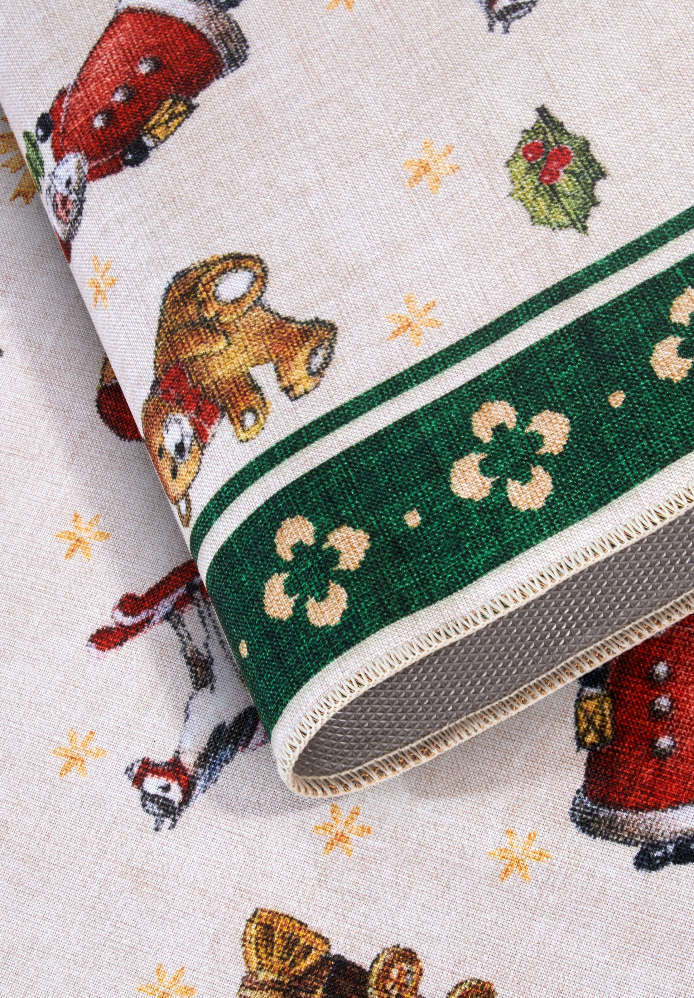 Villeroy & Boch Teppich »Nostalgic Toy's Delight, eckig, rund und Läufer«, rechteckig, 3 mm Höhe, Weihnachten, Wohnzimmer, Flur, Geschenk, Toys Delight, Dekoration