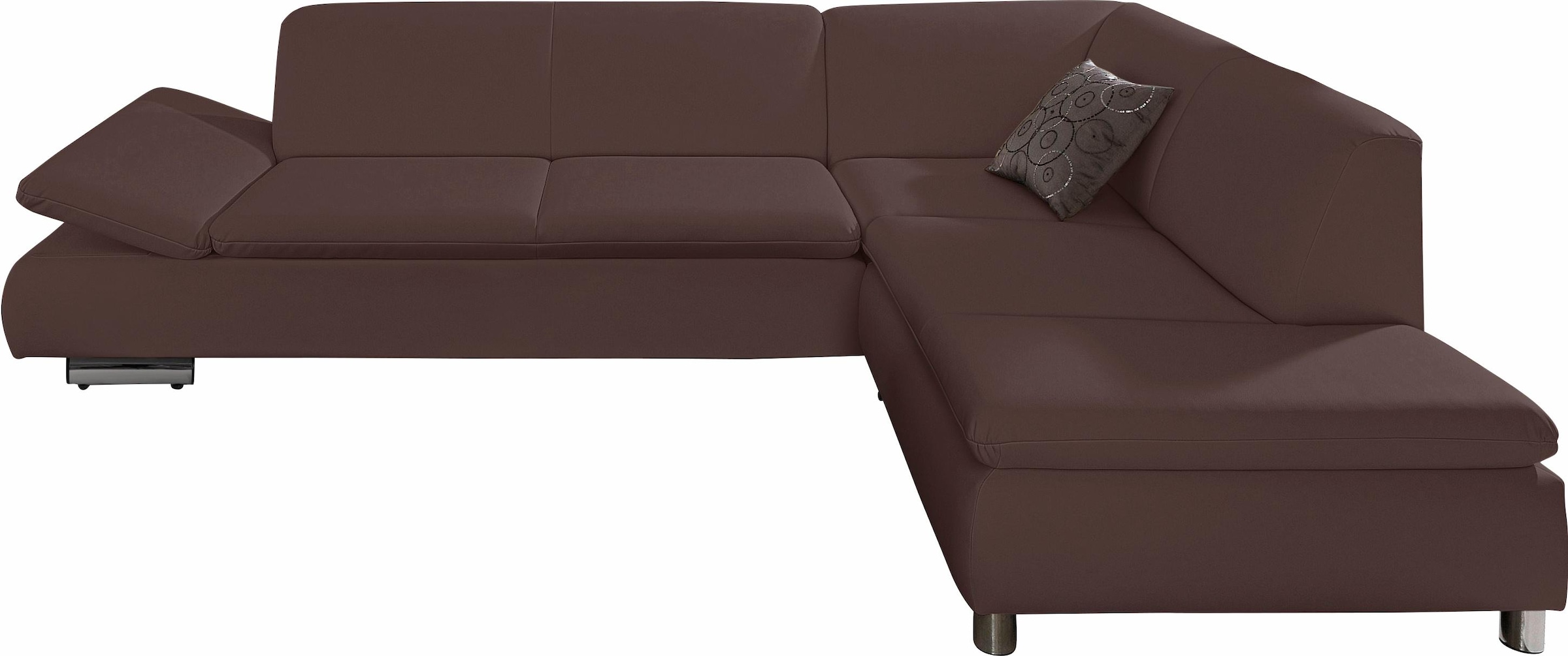 Max Winzer® Ecksofa »Toulouse modern und bequem, aktuelles Design, hoher Sitzkomfort«, mit klappbaren Armlehnen, Breite 237 cm