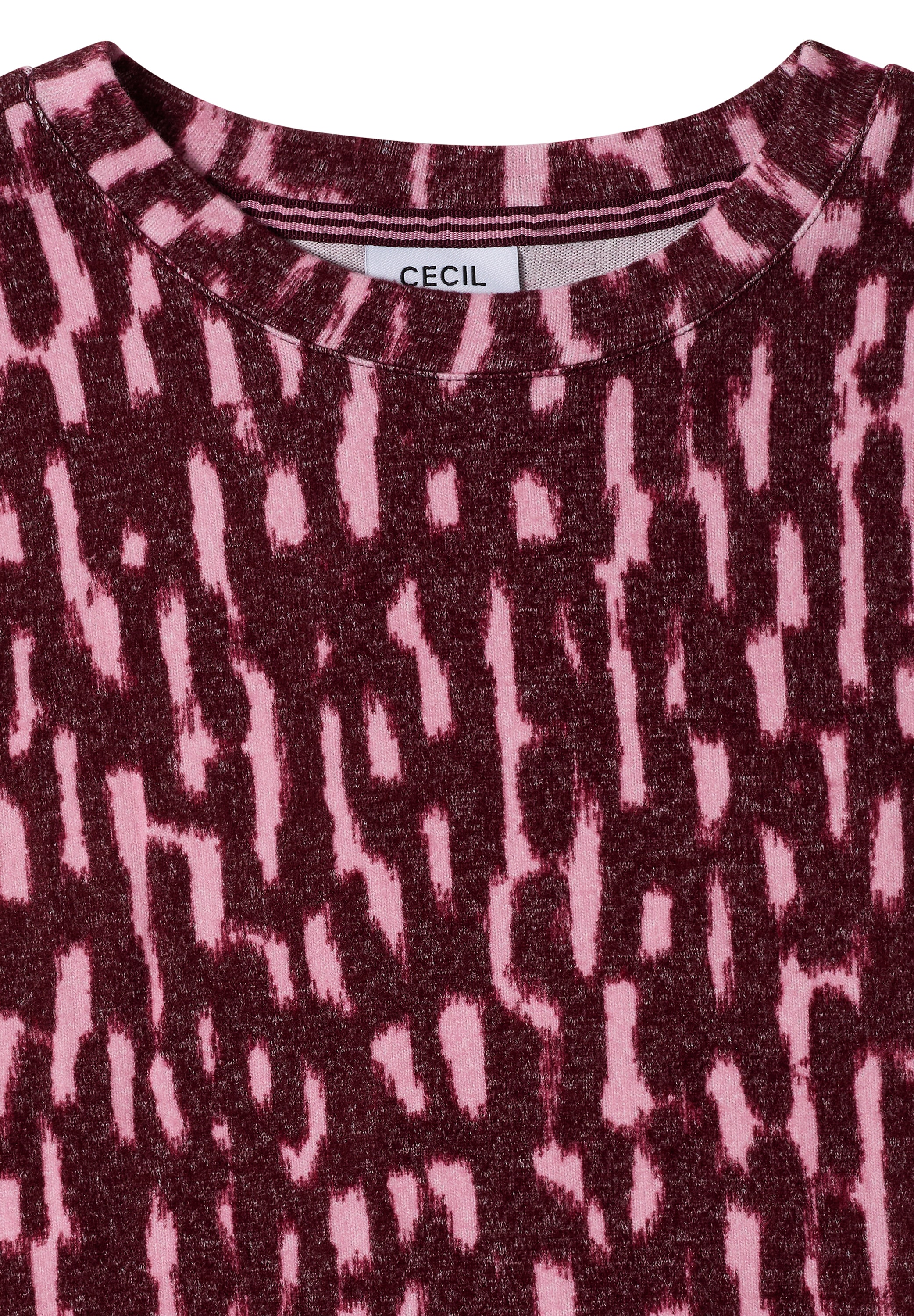 Cecil Langarmshirt aus softem Materialmix