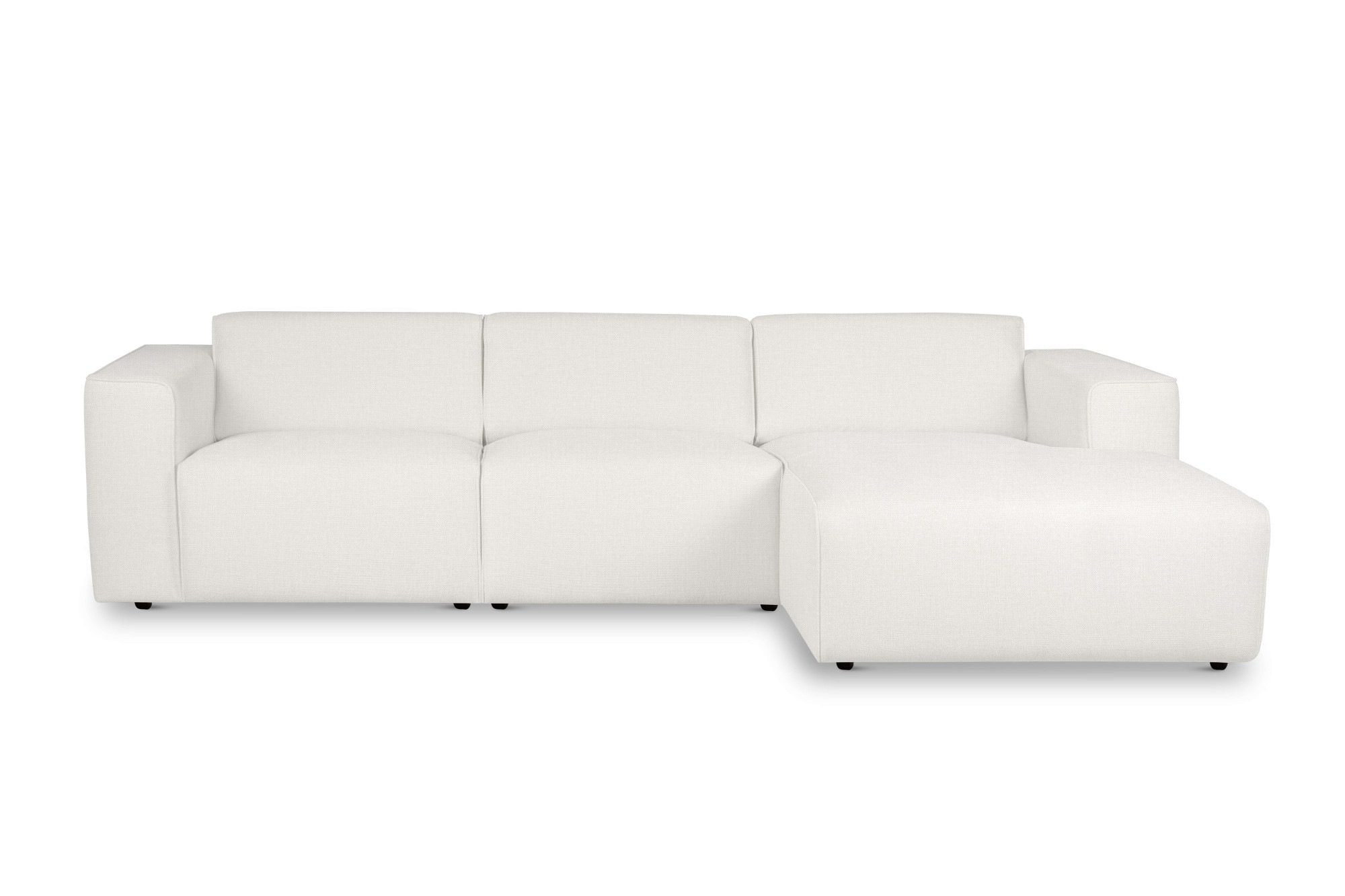 Home affaire Ecksofa »Noord mit Kedernaht, Breite 281 cm, L-Form« Cord, Struktur, Webstoff, mit Wellenunterfederung, Massivholzrahmen