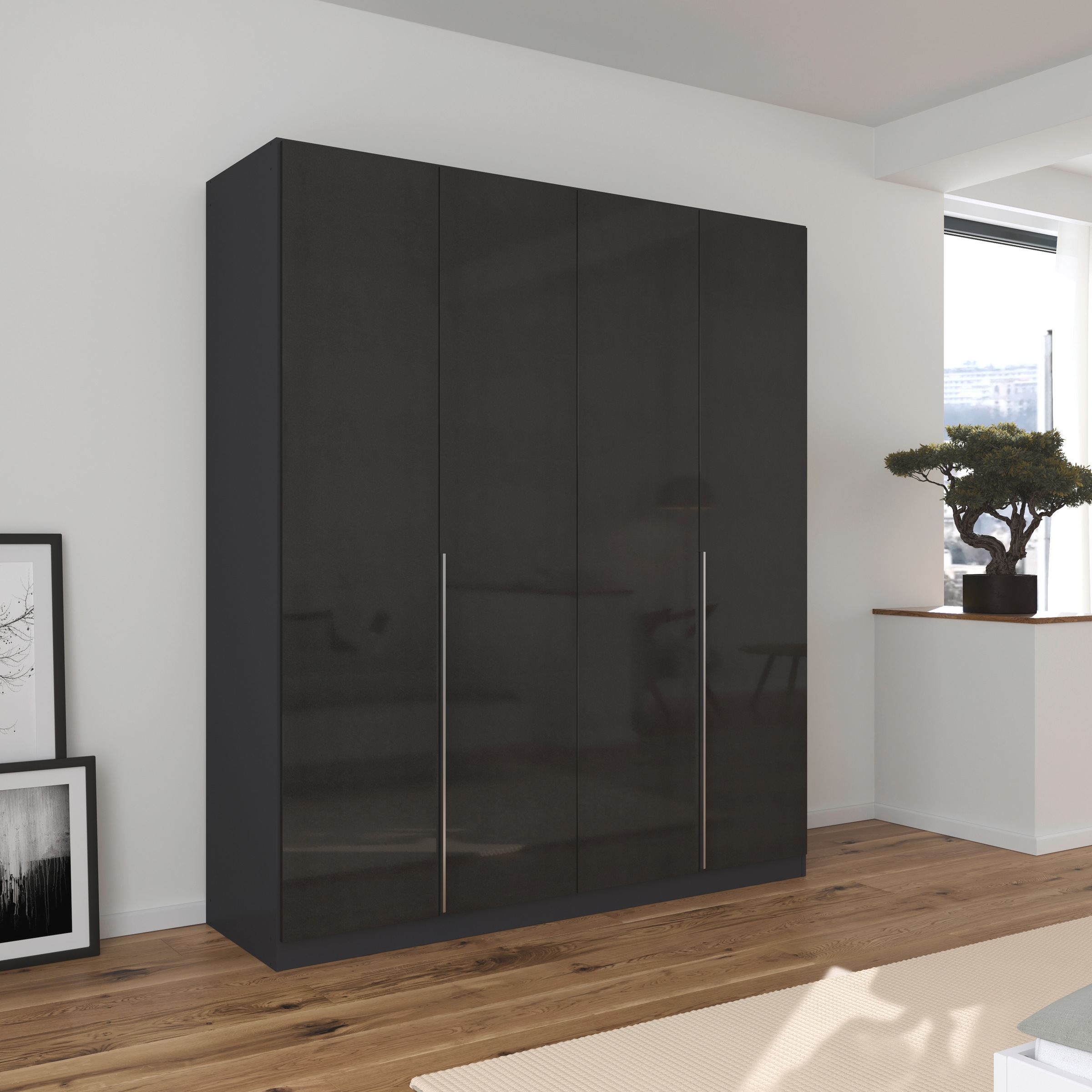Thumbnail - rauch Drehtürenschrank "Kleiderschrank Schrank Garderobe AGORDO TOPSELLER Schlafzimmer", (in zwei Griff-Farben mit Dekor...