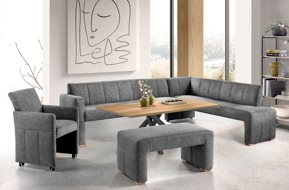 exxpo - sofa fashion Essbank, elegant und modern mit hohem Sitzkomfort