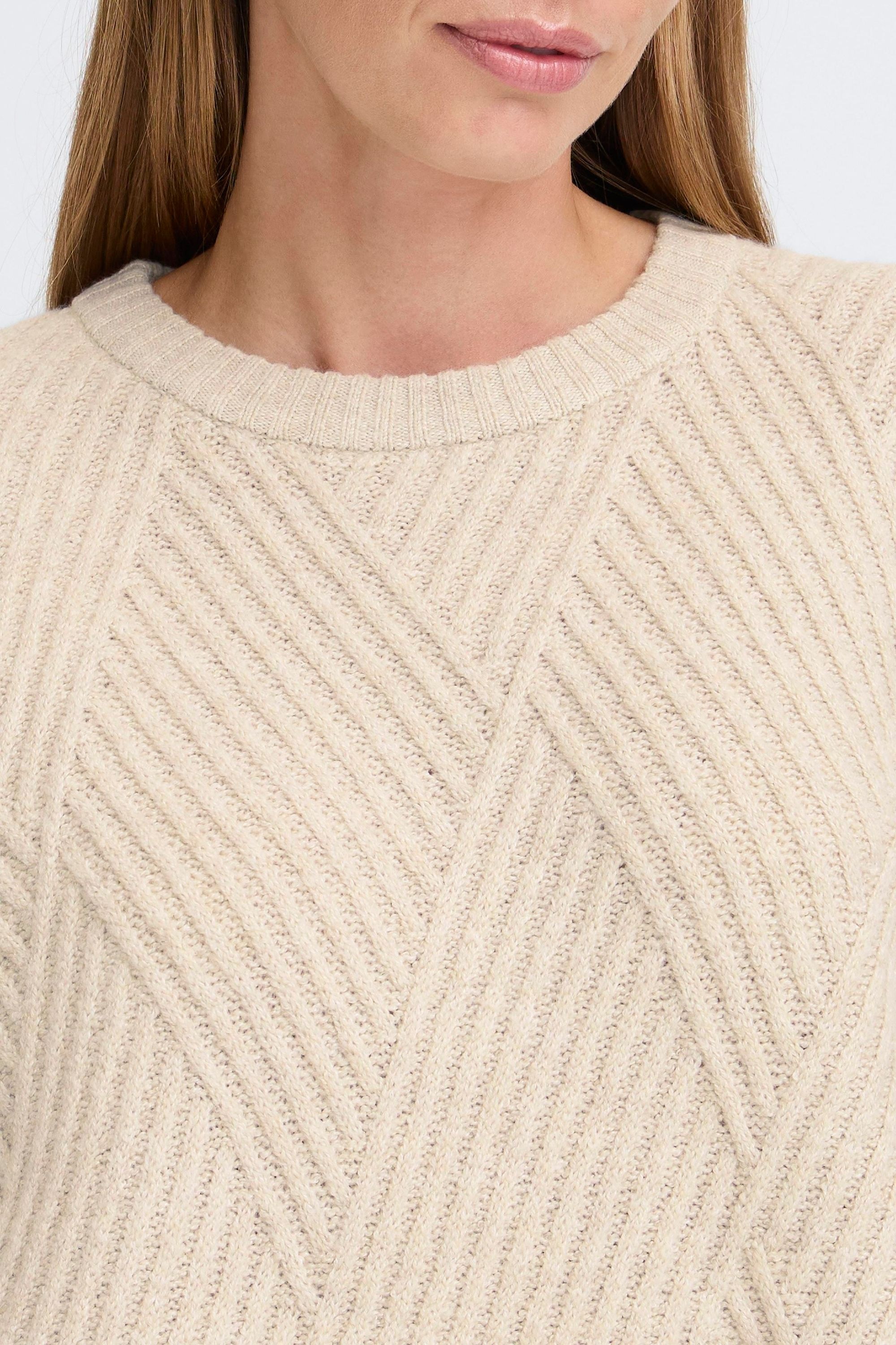 OXMO Strickfleece-Pullover »Strickpullover OXIBOMMA«