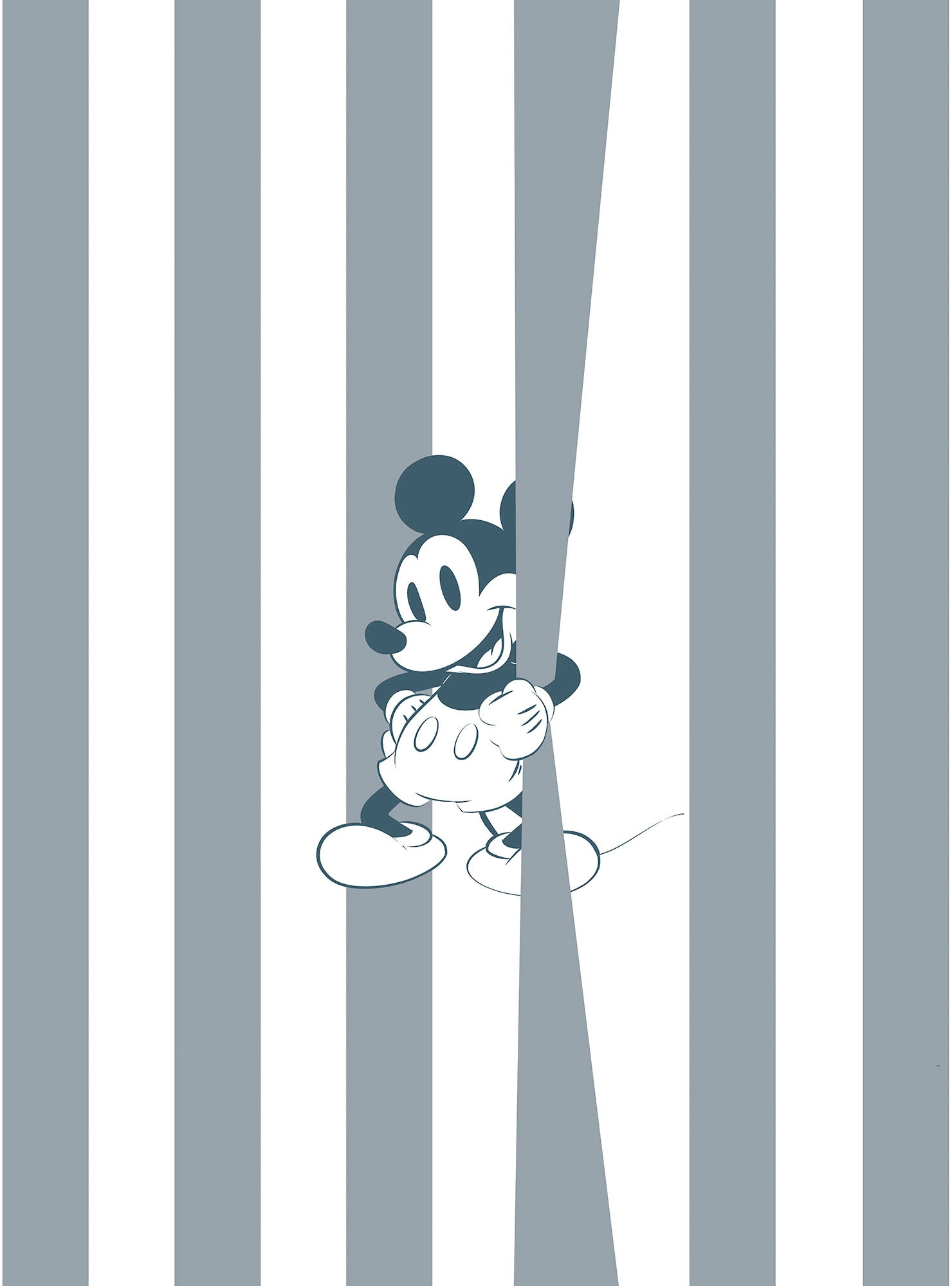 Komar Vliestapete "Digitaldruck Vlies - Mickey Offbeat - Größe 200 x 250 cm" bedruckt glatt Kinderzimmer