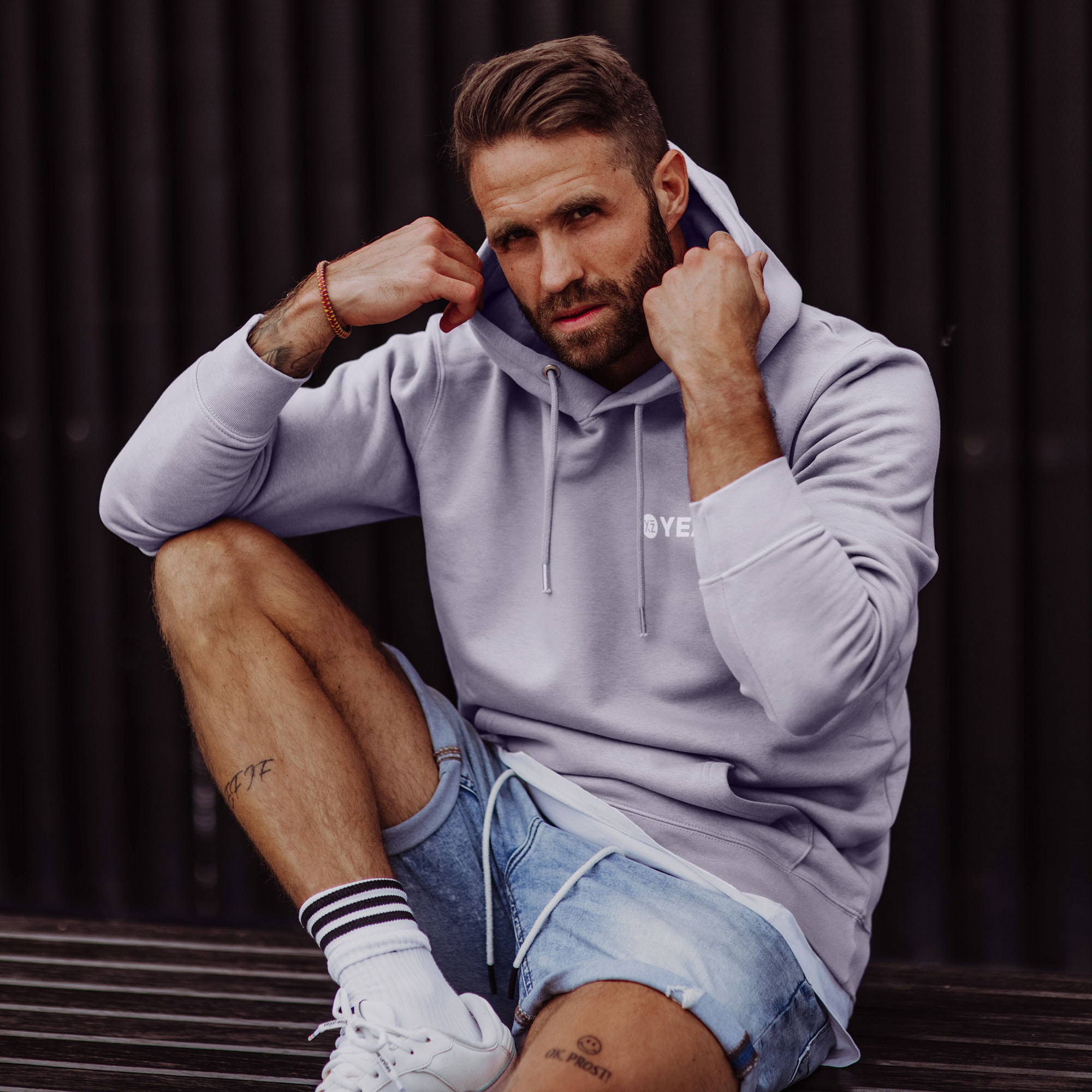 YEAZ Kapuzenpullover »Hoodie Vintage Lavender (unisex) CUSHY«