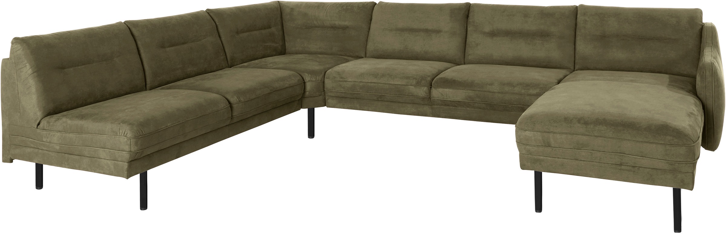 Home affaire Wohnlandschaft "Nordfyn U-Form" edles Design in 3 Bezugsqualit günstig online kaufen