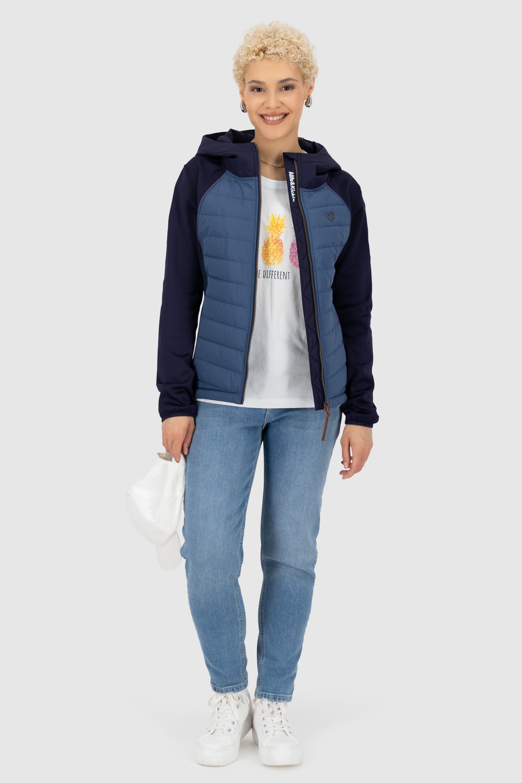 Alife & Kickin Sommerjacke »Damen SoleneAK A«, Hybrid Übergangsjacke mit regulierbarem Gummizug, atmungsaktiv