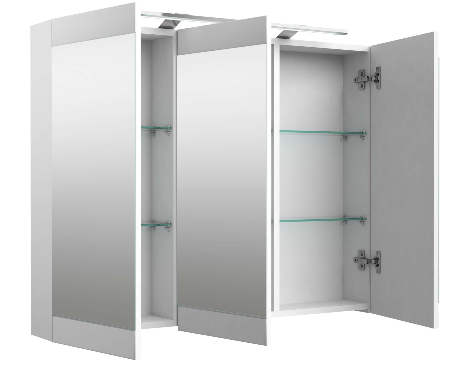 welltime Badezimmerspiegelschrank »Serena Retro«, FSC®-zertifiziertes Material, Breite 101,5 cm, mit LED-Beleuchtung