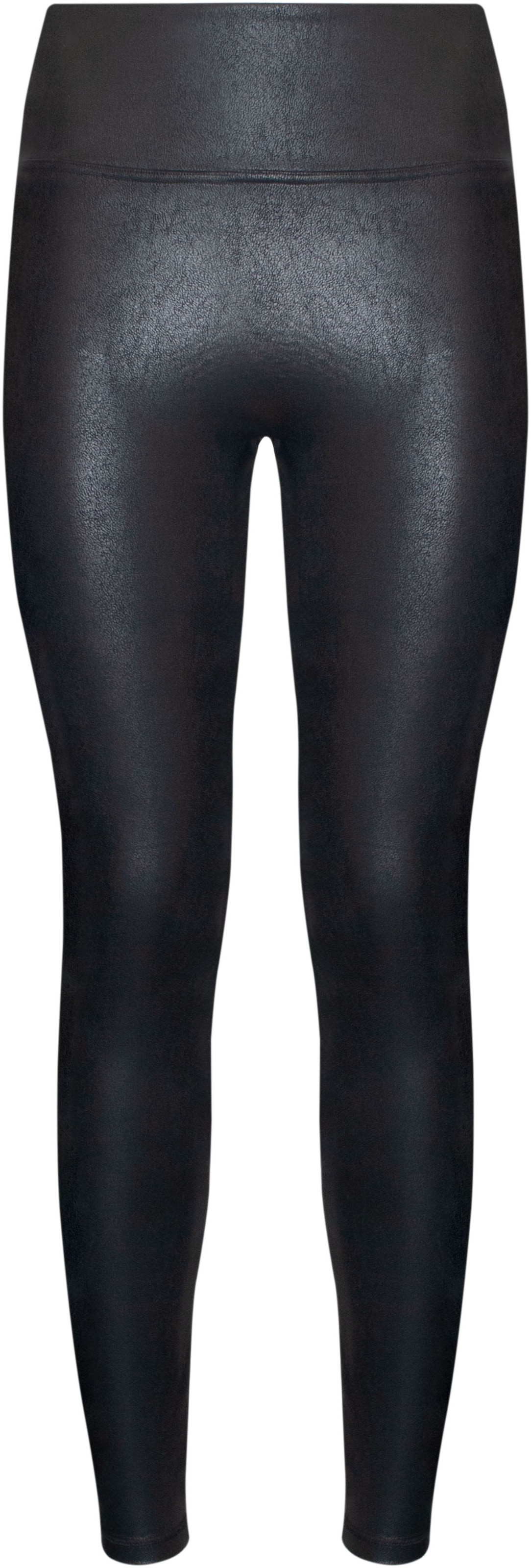 MAGIC Bodyfashion Leggings »Leather Look Legging«, hoch tailliertes Design, keine vordere Mittelnaht