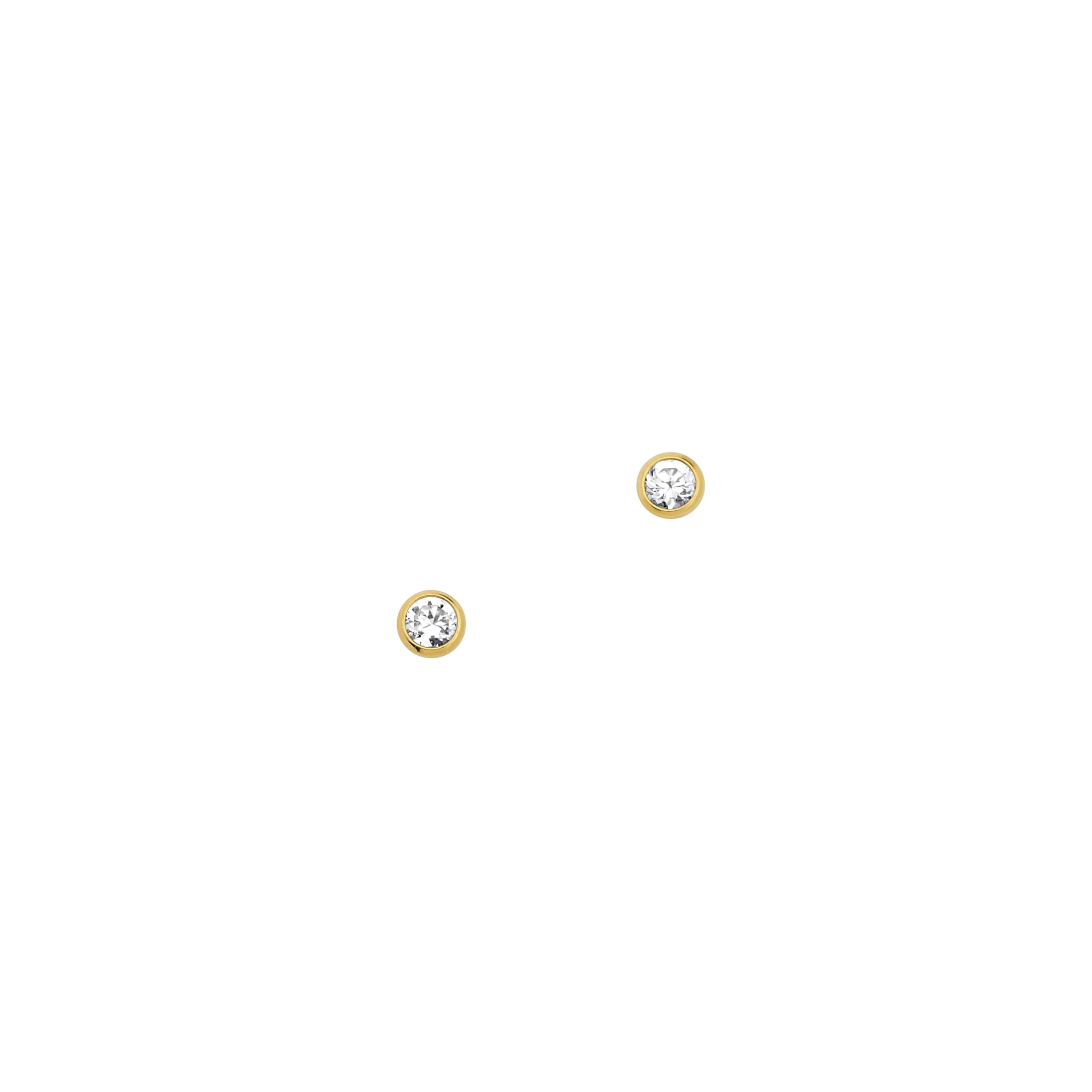 Firetti Paar Ohrstecker »Schmuck Geschenk Gold 333 Ohrschmuck Solitär in mehreren Größen« mit Zirkonia (synth.)