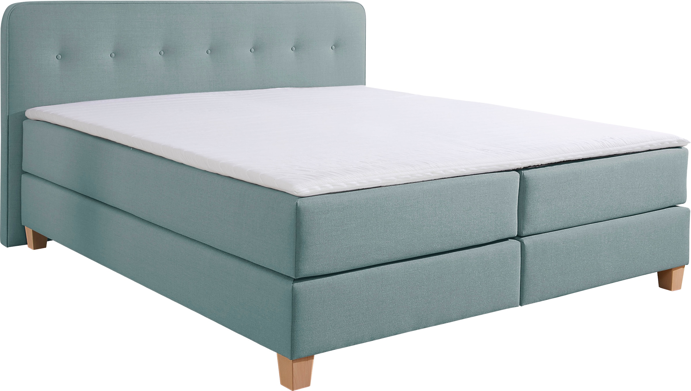 Boxspringbett »Fargo«, inkl. Topper, in 3 Matratzenarten, viele Farben, in 6 Breiten