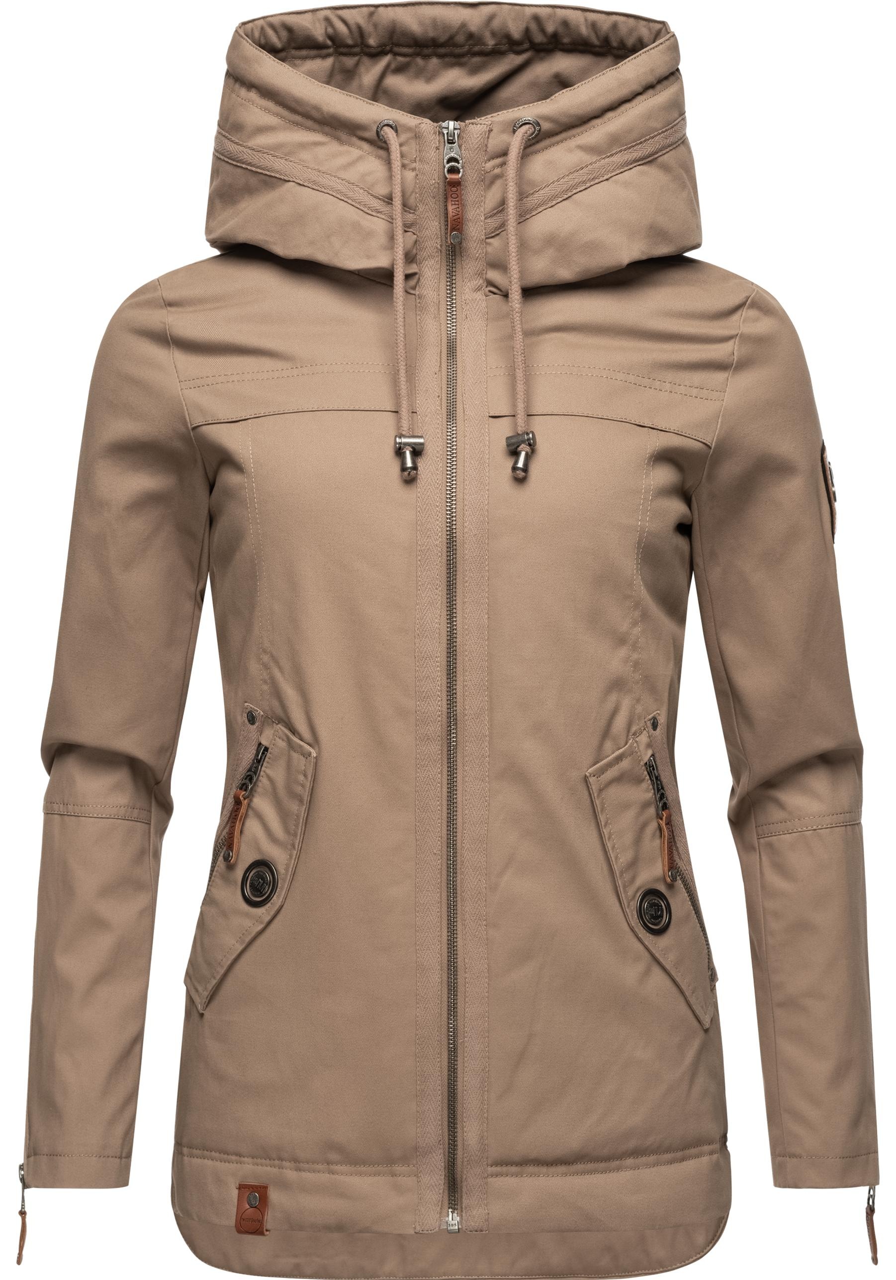 Navahoo Outdoorjacke »Wekoo«, mit Kapuze, moderner Damen Übergangsparka aus Baumwolle... kaufen