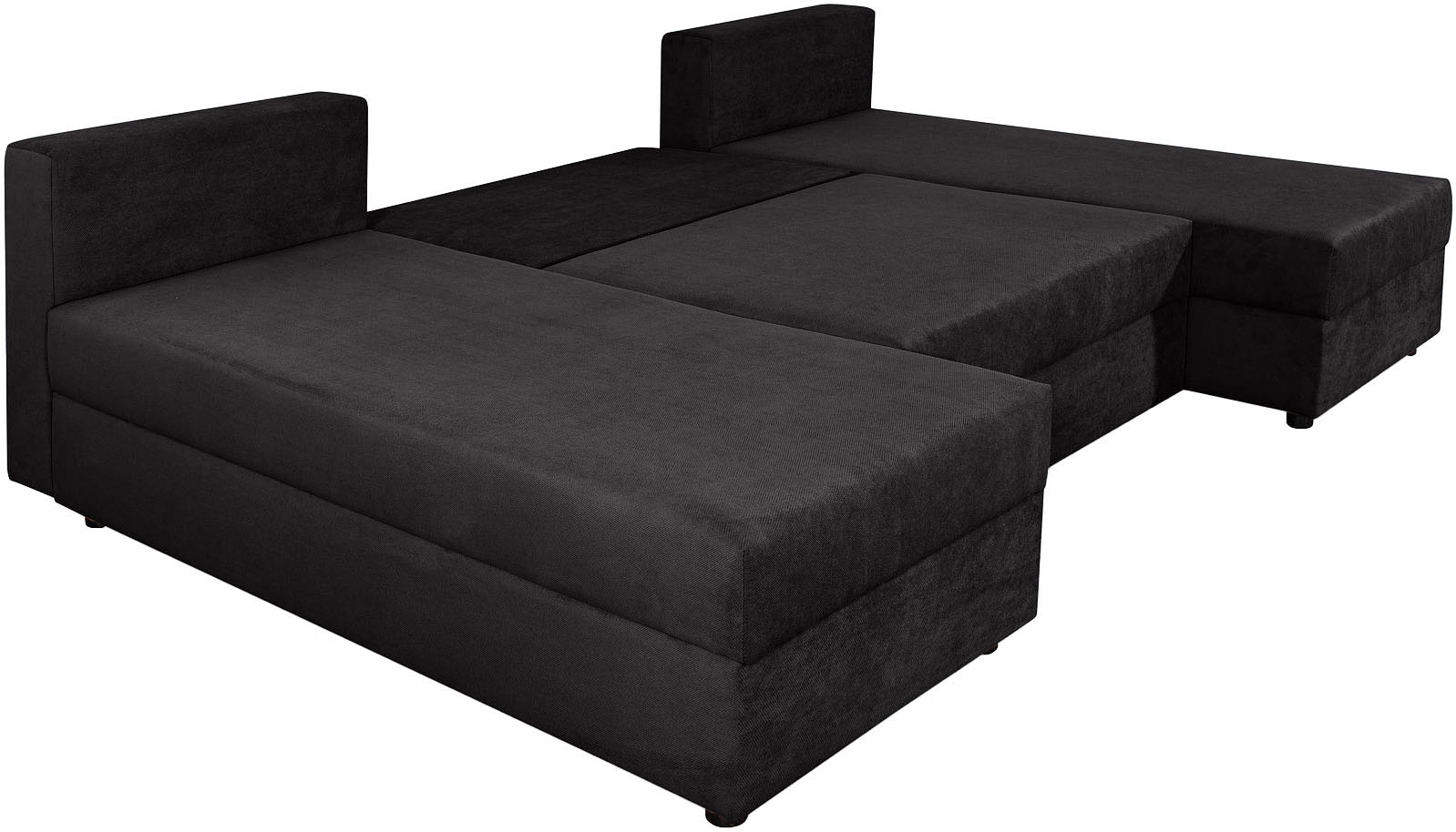 COLLECTION AB Wohnlandschaft »Pico U-Form«, Breite 220, ohne Armlehne mit Schlaffunktion, Bettkasten