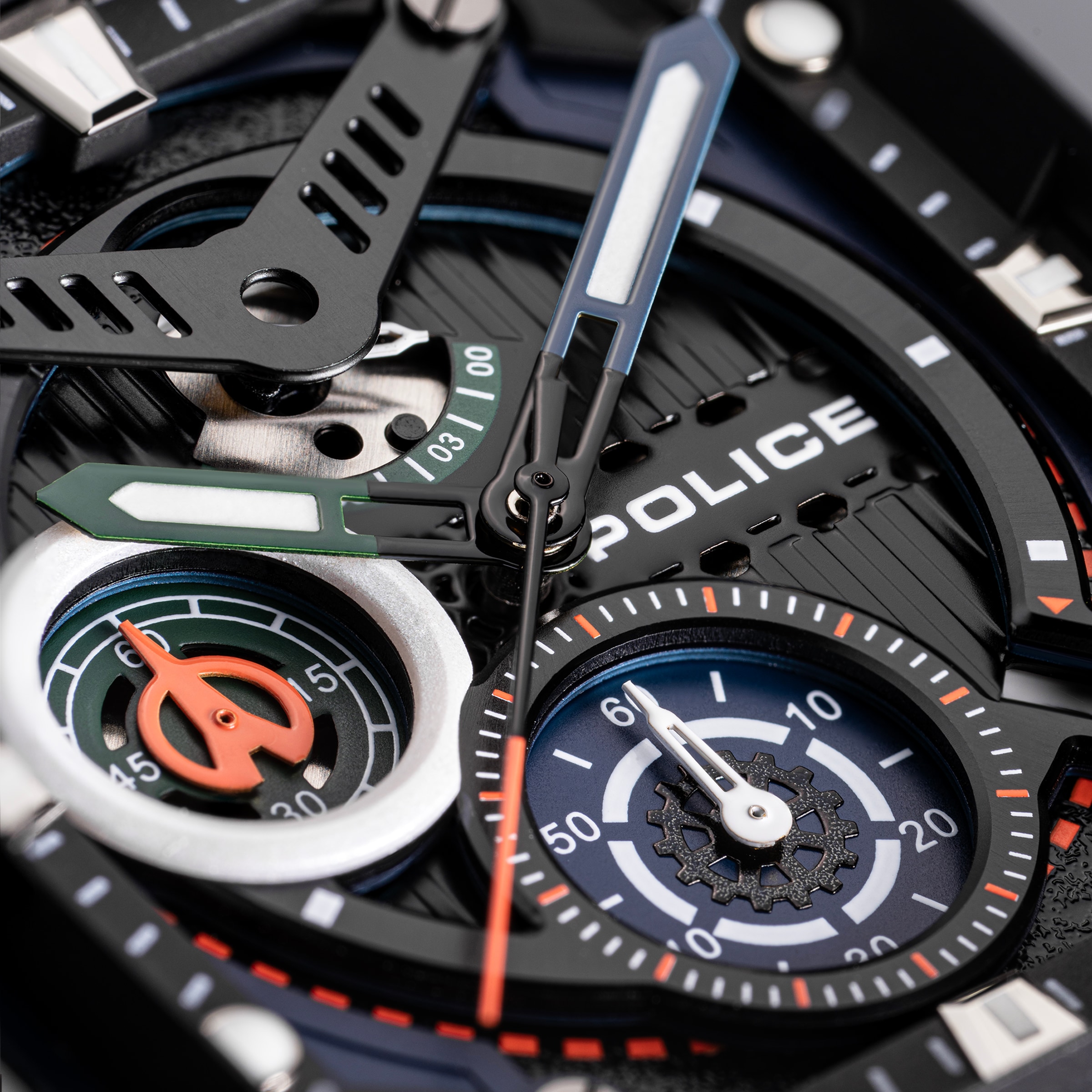 Police Chronograph »Clout Set« Quarzuhr, Armbanduhr, Herrenuhr, Silikonarmband
