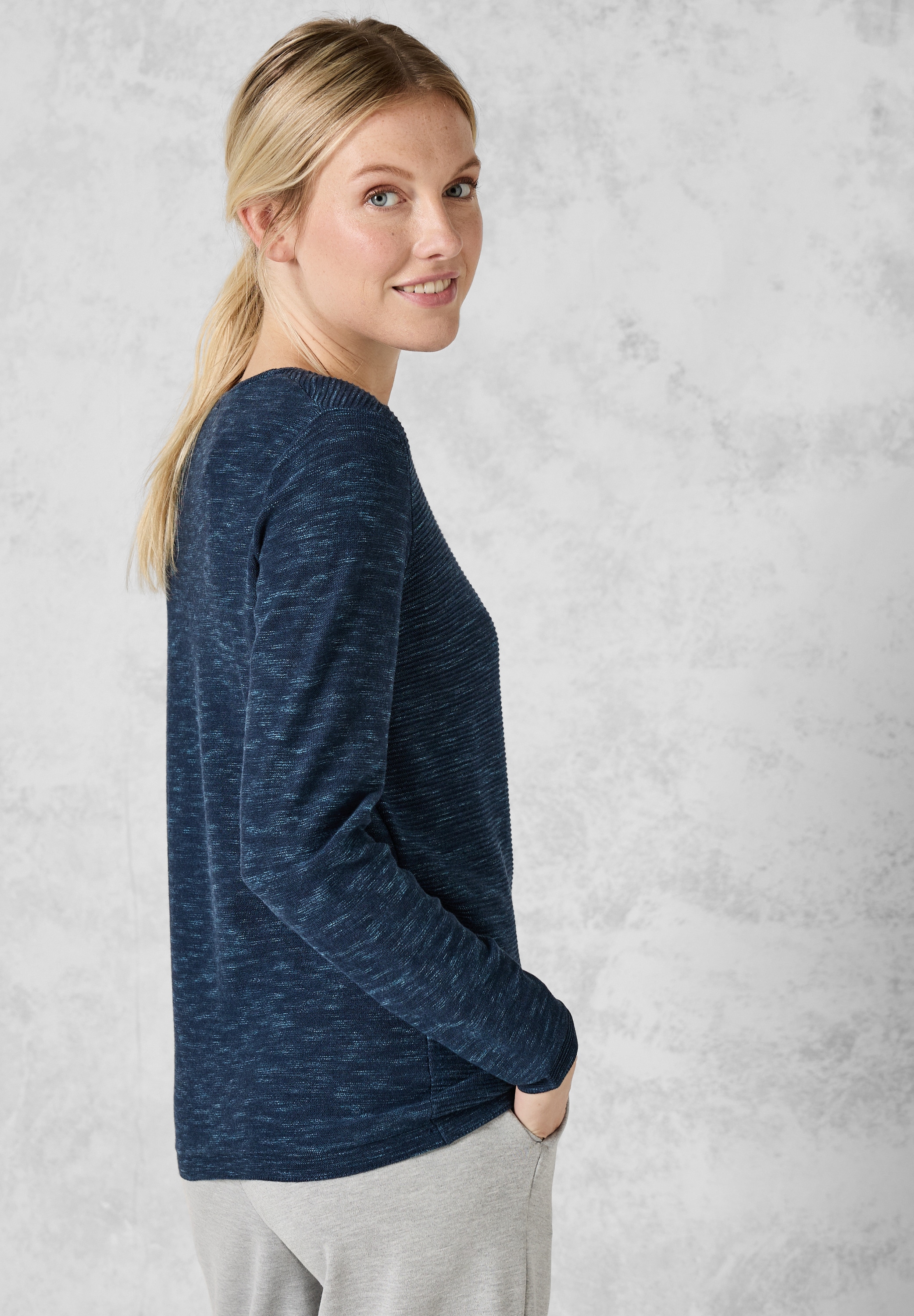 Cecil Strickpullover, mit Rundhalsausschnitt