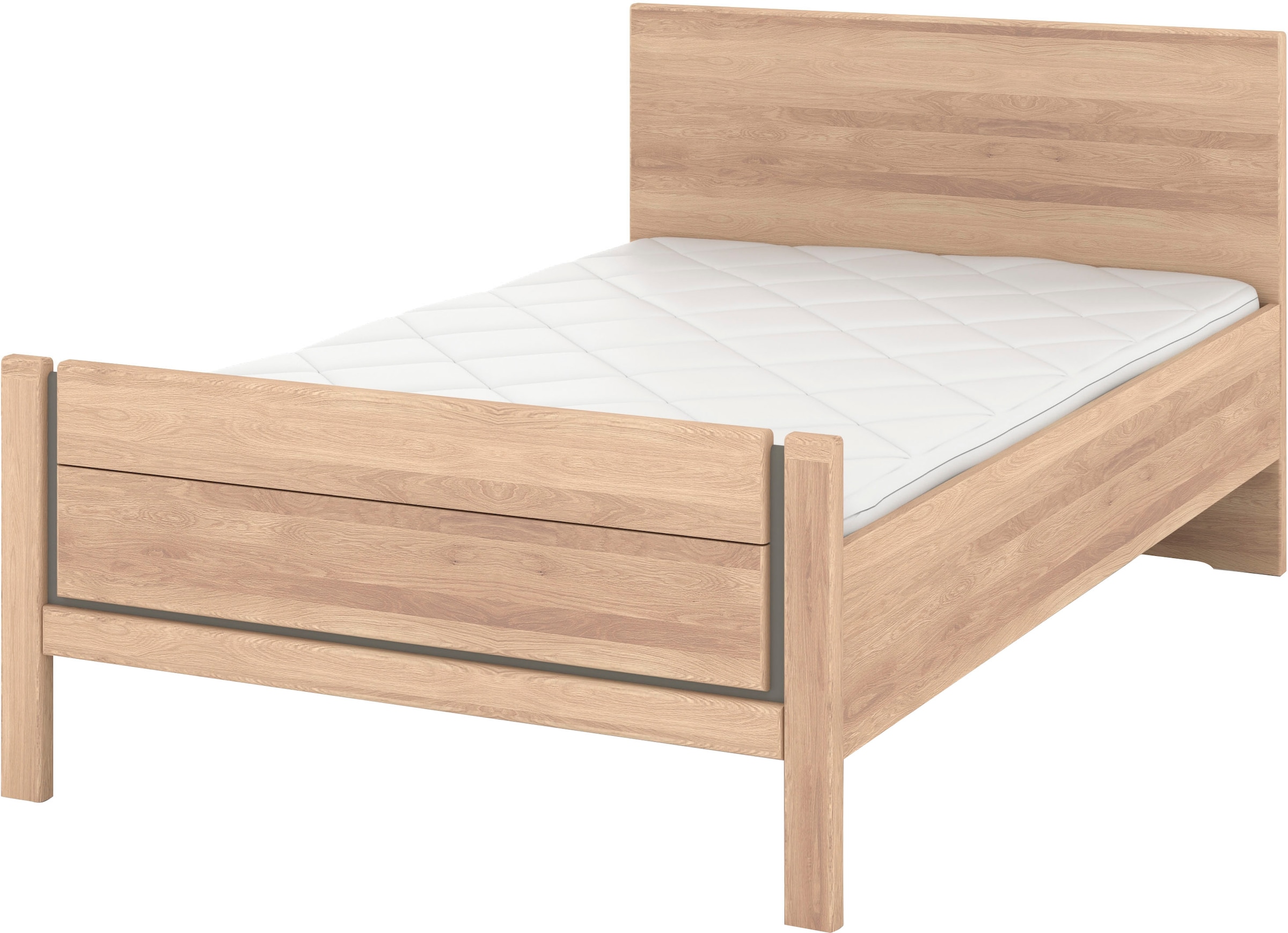 Musterring Holzbett "Sorrent, Bettgestell, Bettrahmen, teilmassiv Eiche", ( günstig online kaufen