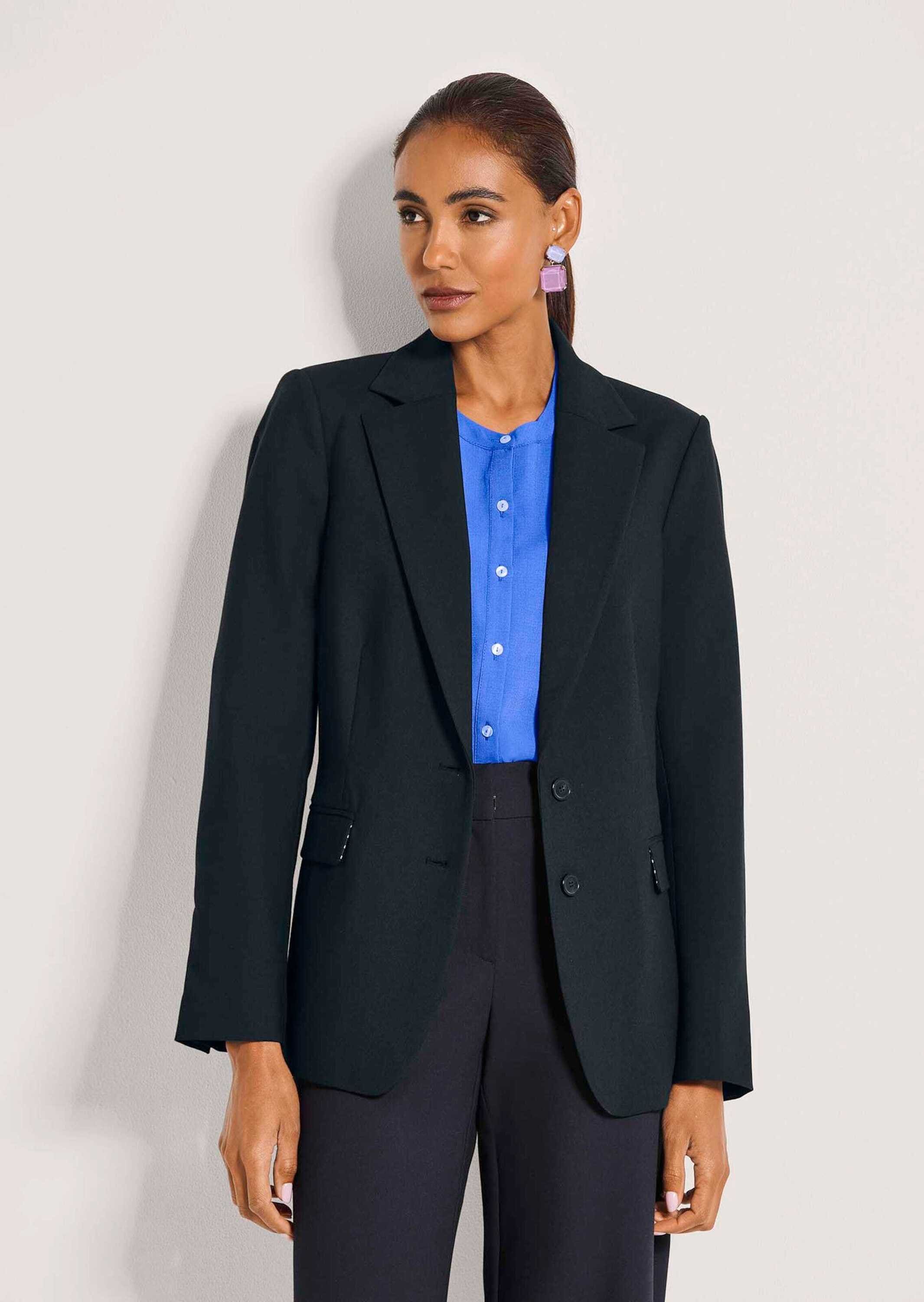 MADELEINE Jackenblazer »Blazer Eleganter Einreiher mit Reverskragen« Ärmel mit Schlitz