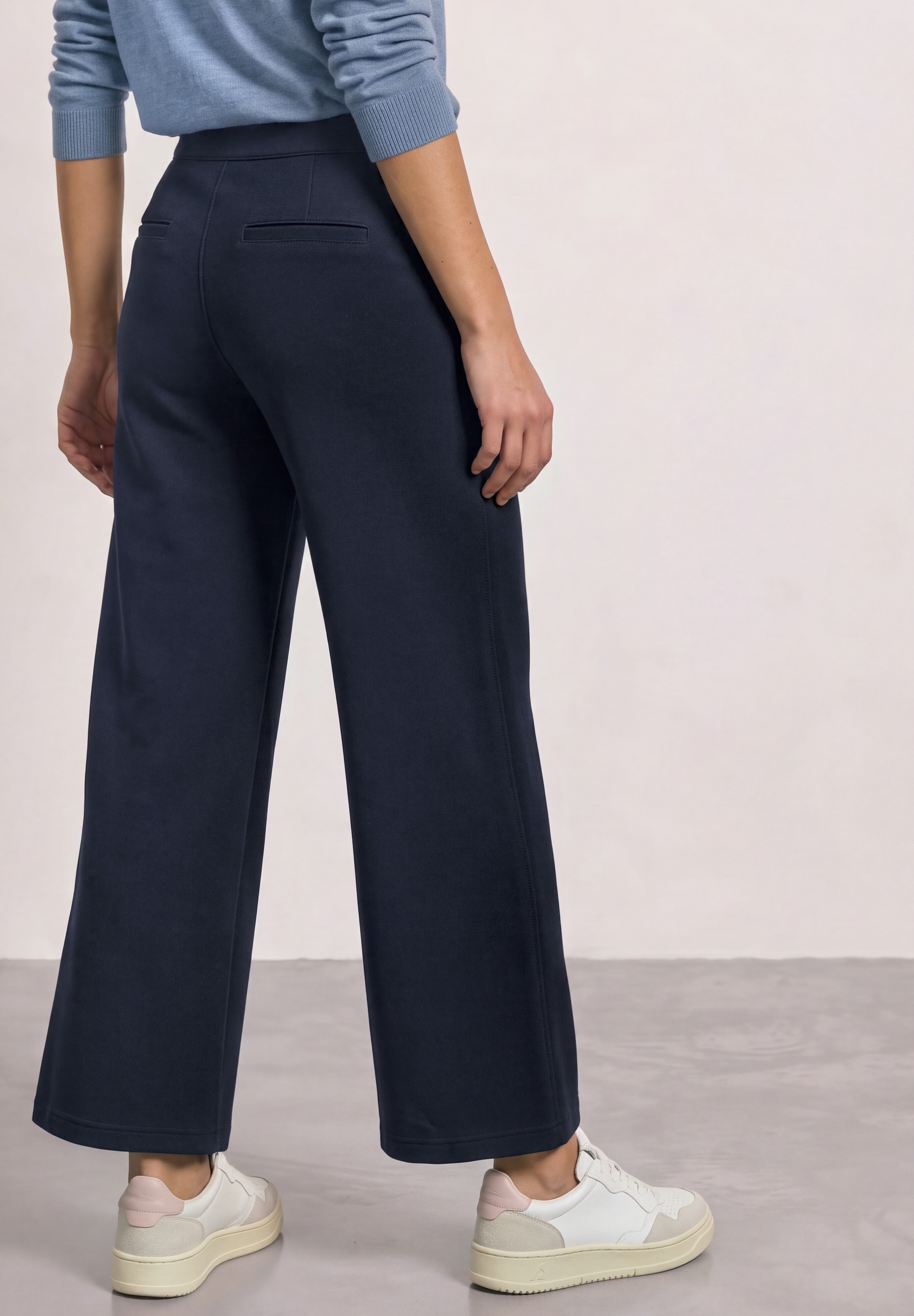 STREET ONE Stoffhose  mit Wide Legs