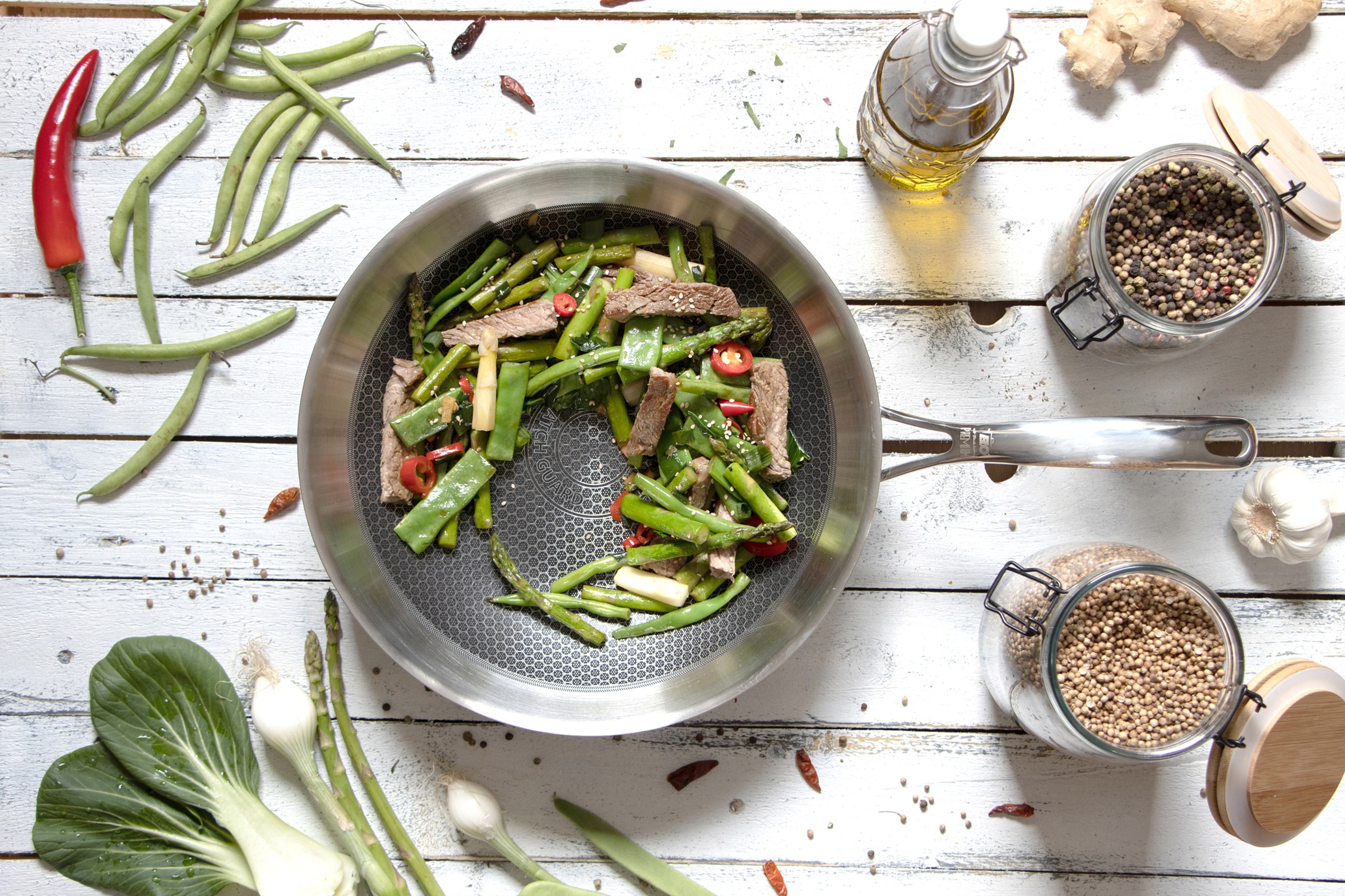 Elo Premium Wok »Relief Evolution Wokpfanne« Edelstahl 18/10 1 tlg. tlg.