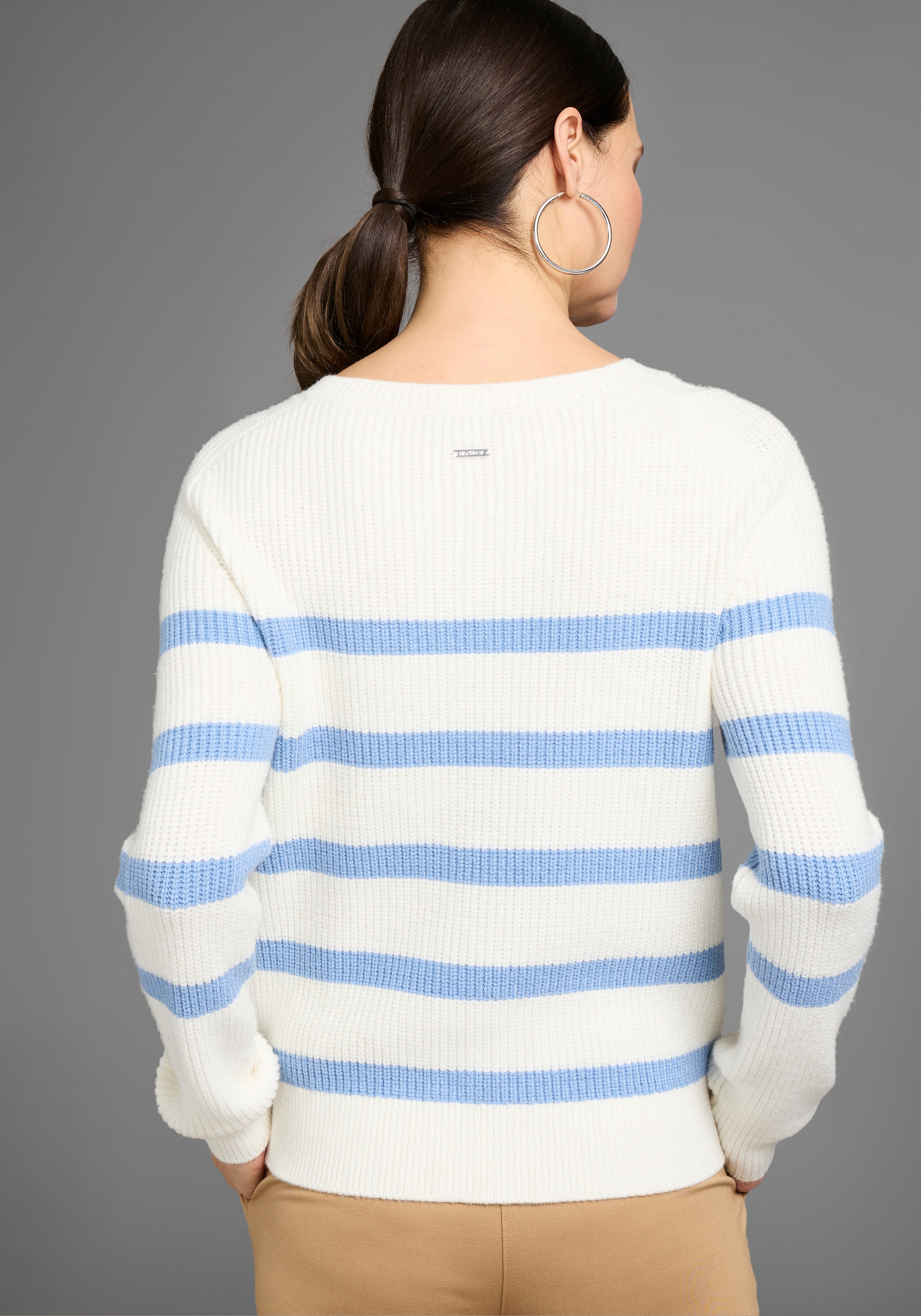 HECHTER PARIS Strickjacke, im Streifenlook