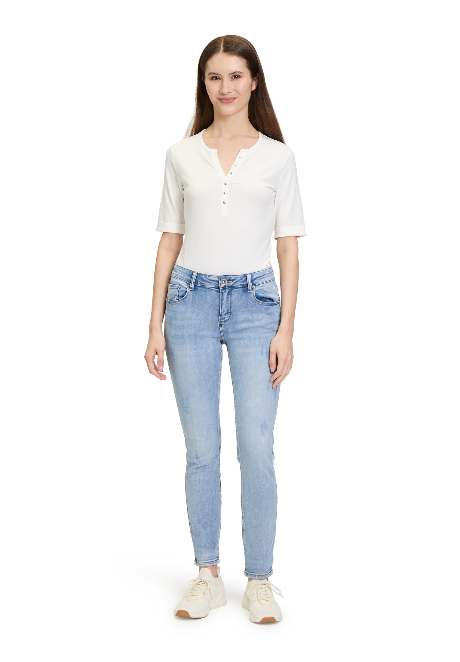 Betty Barclay Kurzarmshirt »Betty Barclay Damen Basic Shirt mit Knöpfen«, (1 tlg.), Form