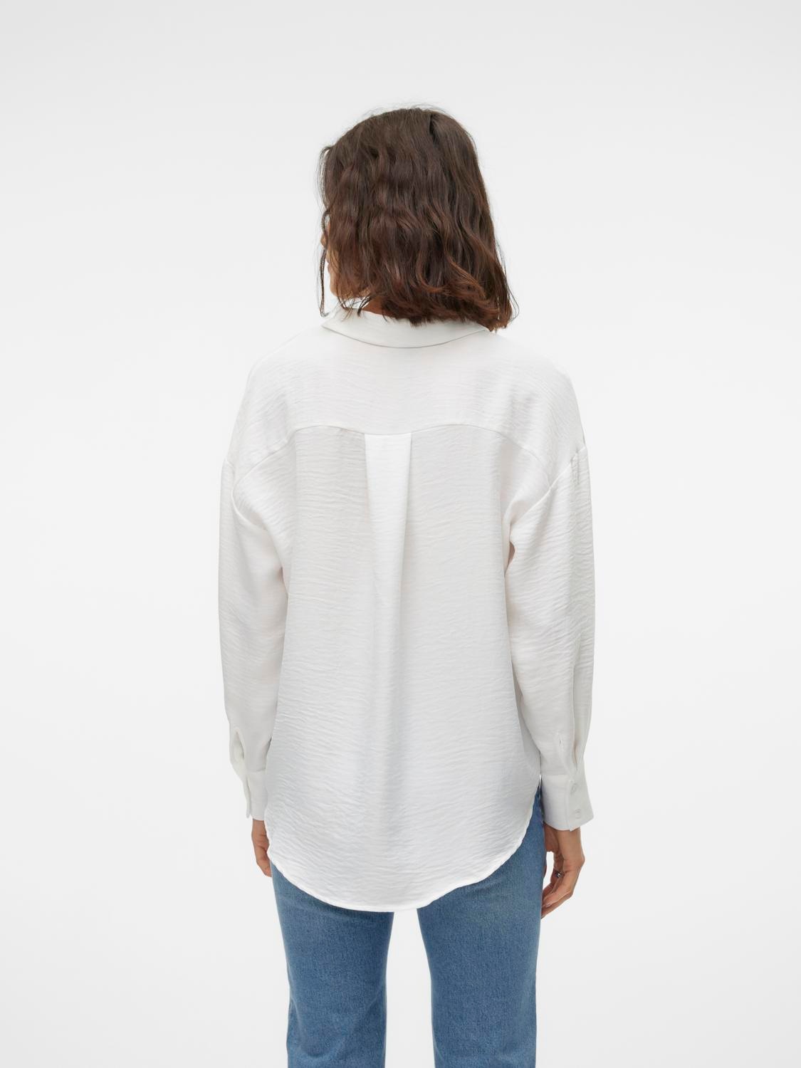 Vero Moda Langarmbluse "VMMELANEY QUEENY LS SHIRT WVN NOOS" Kunstfaser, loo günstig online kaufen