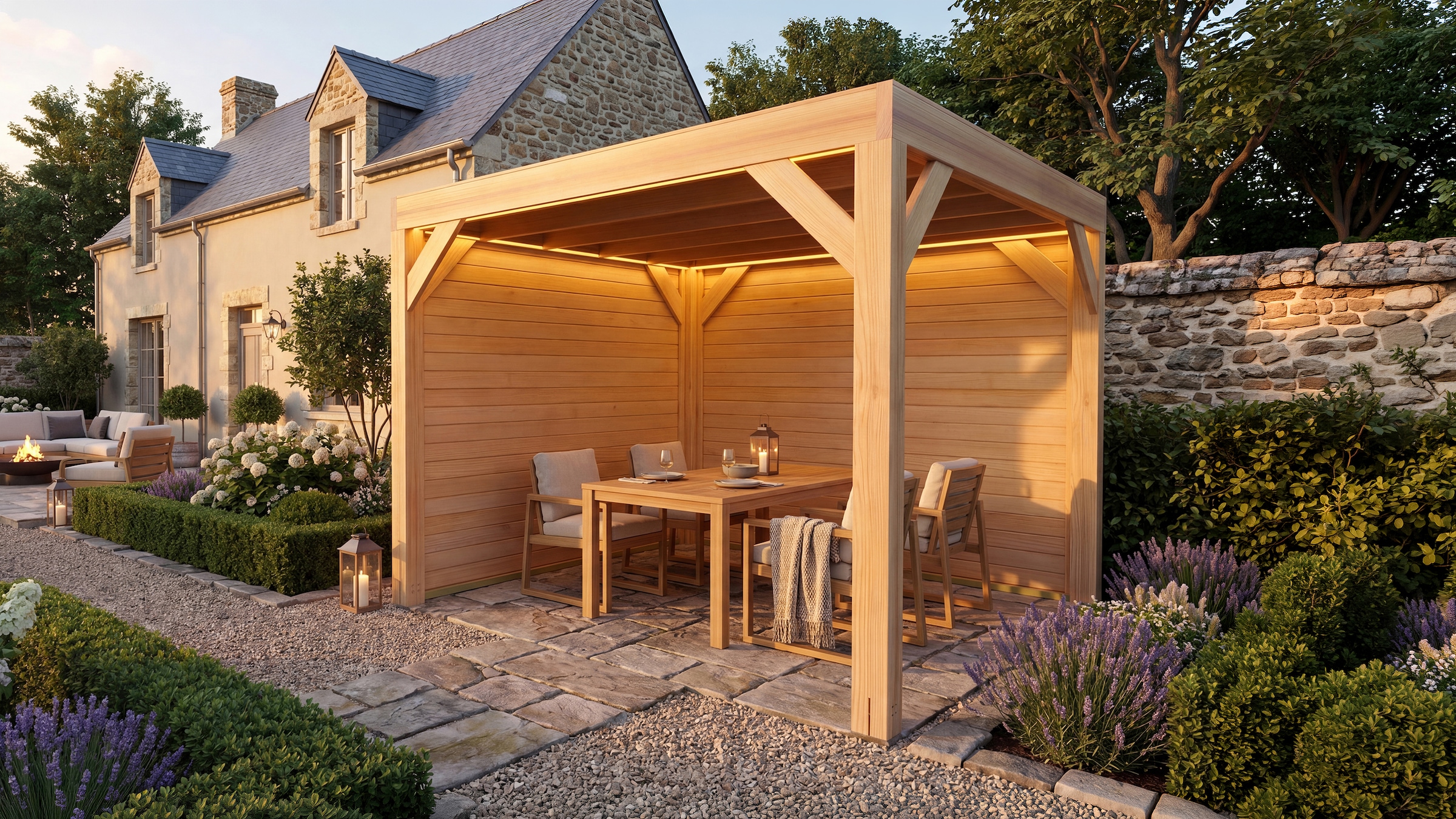 weka Holzpavillon »Lumley Lauben-Set Gr. 1.1« BxTxH: 307x307x245 cm