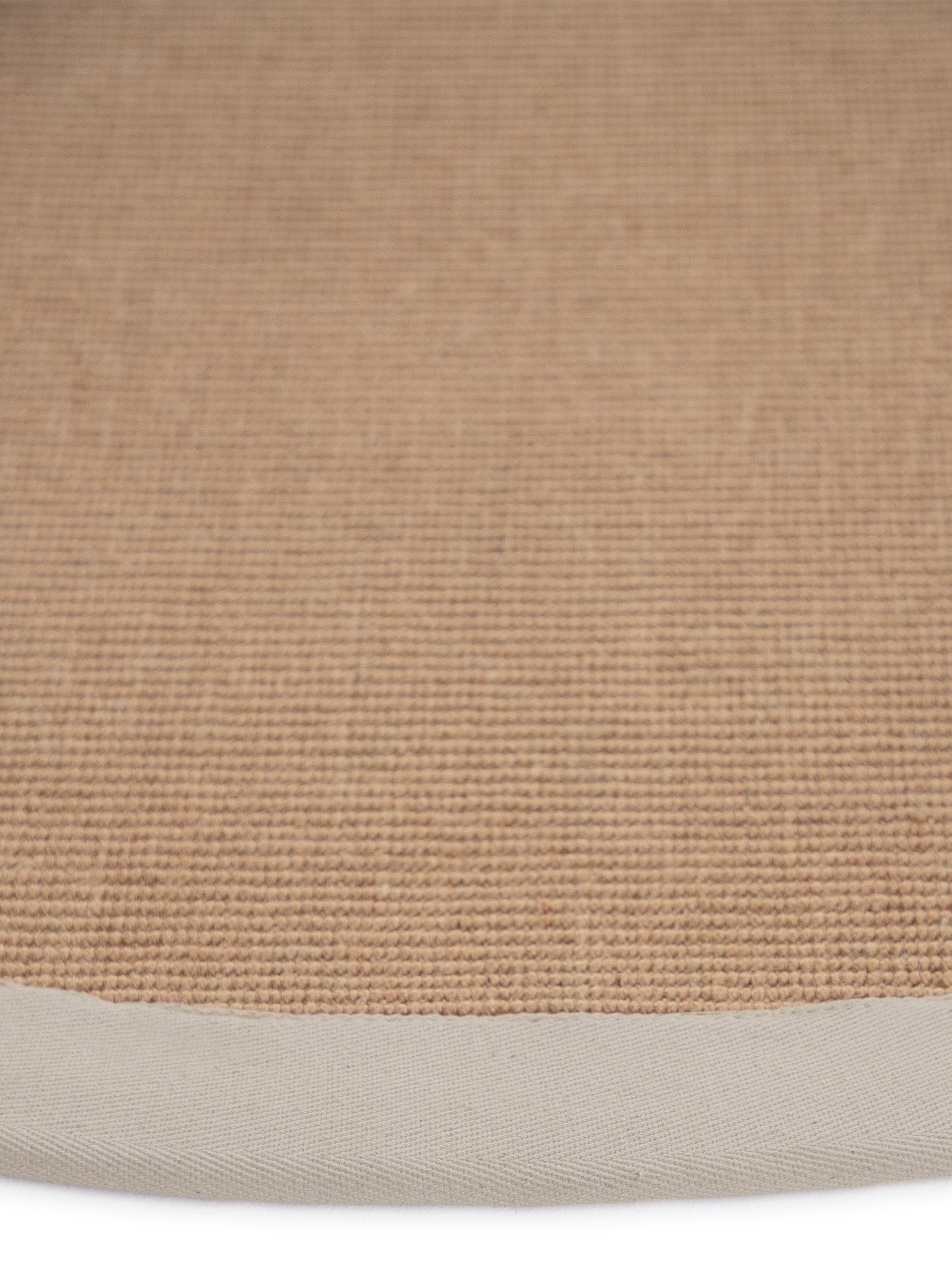 carpetfine Sisalteppich »Sisal«, rund, 5 mm Höhe, mit farbiger Bordüre, Anti-Rutsch Rückseite