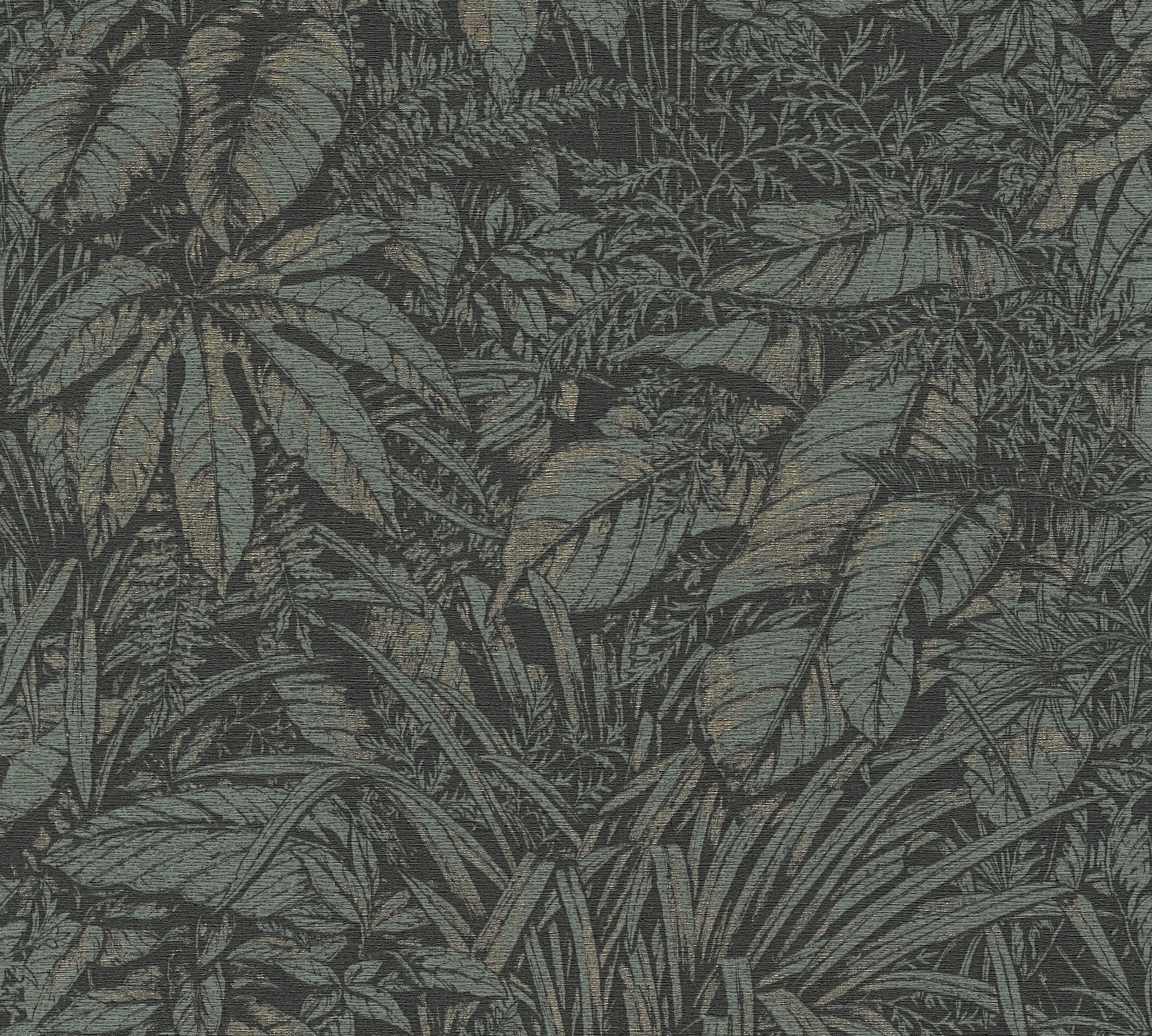 living walls Vliestapete »Smart Surfaces Natur-Tapete Mustertapete Floral Natur«, leicht glänzend, Vliestapete Dschungel für Schlafzimmer Küche Wohnzimmer Natur Design