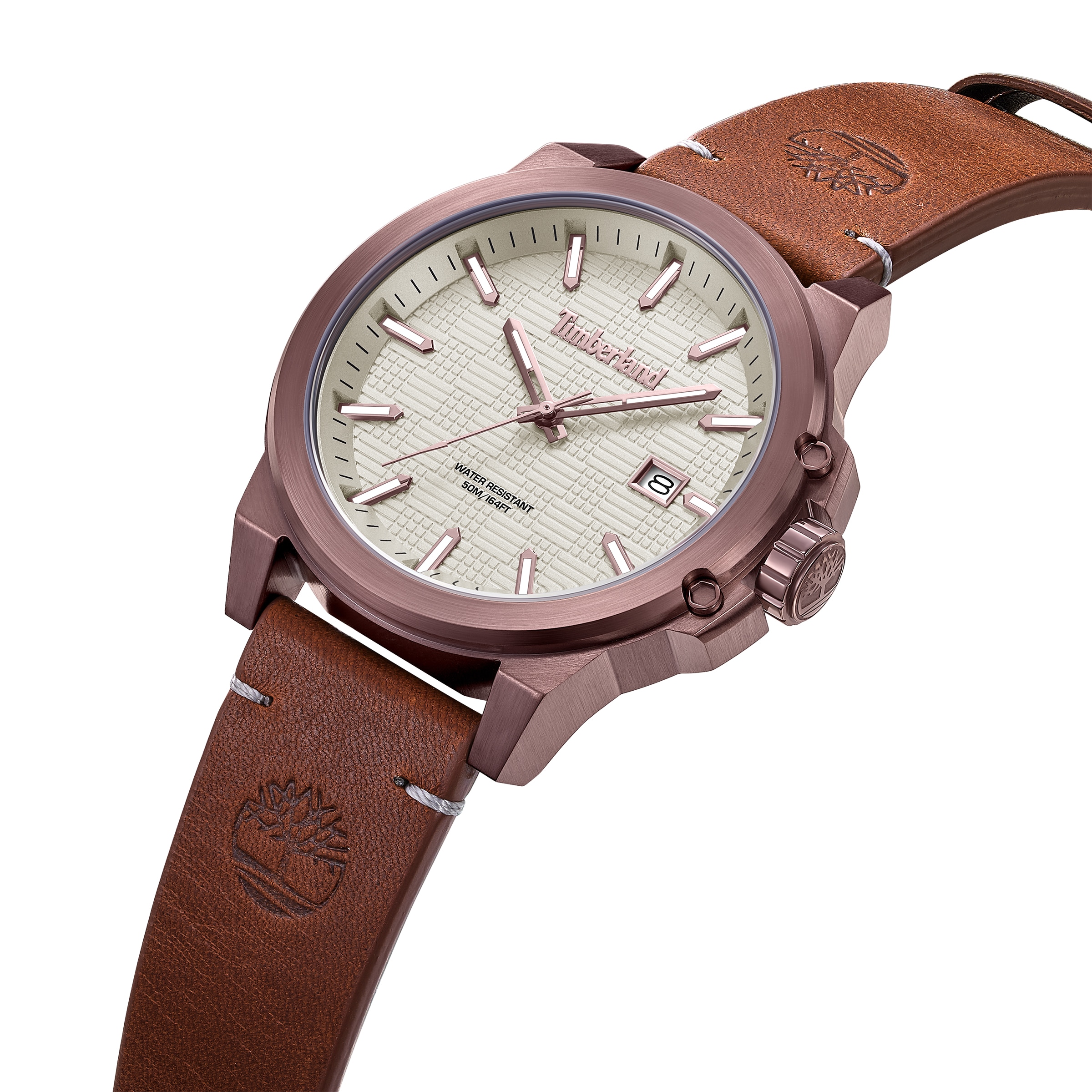 Timberland Quarzuhr »Mohegan« Armbanduhr, Herrenuhr, Lederarmband, analog, Tag
